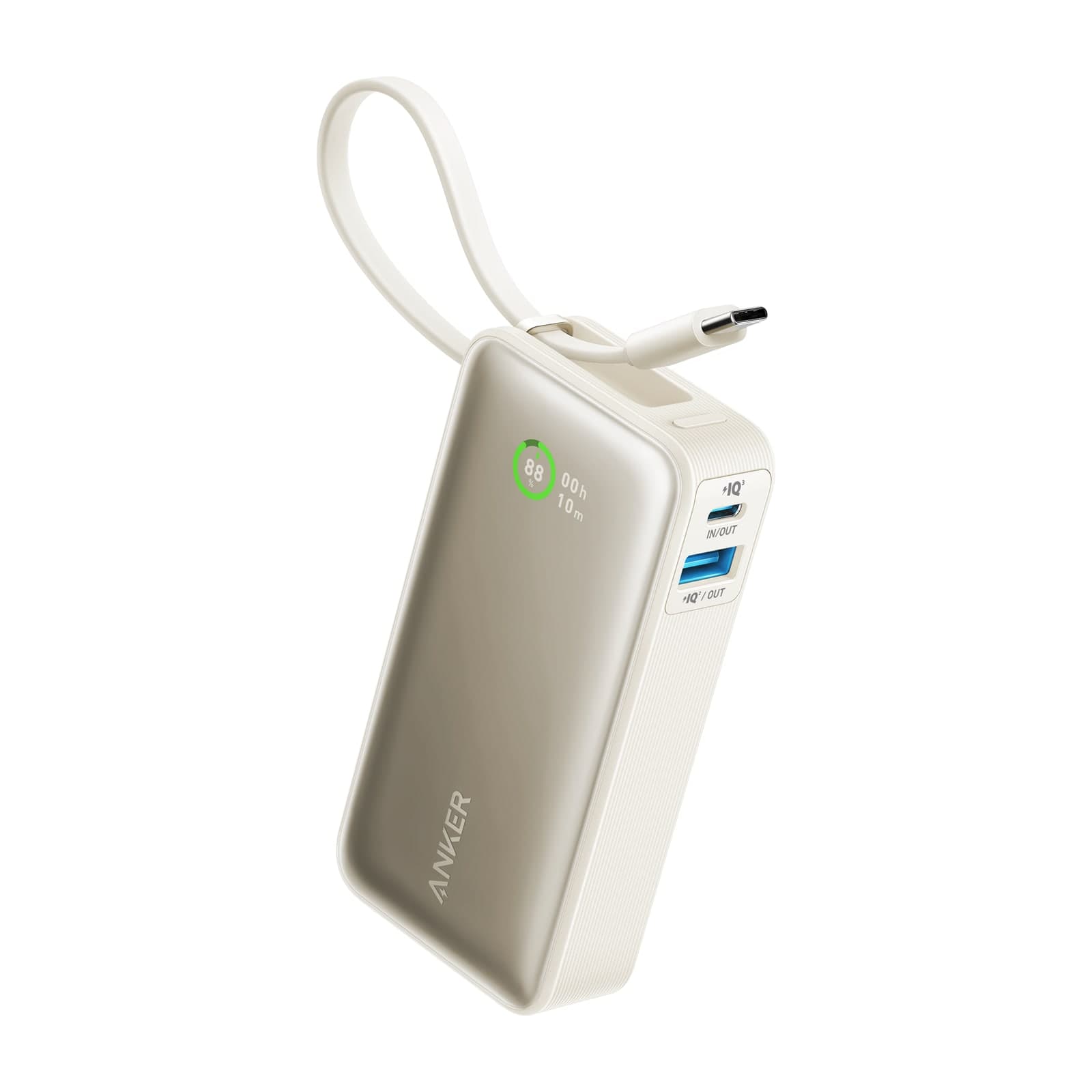 Anker Nano Power Bank 10,000 mAh, 30 W, Built-in USB-C — alternate view