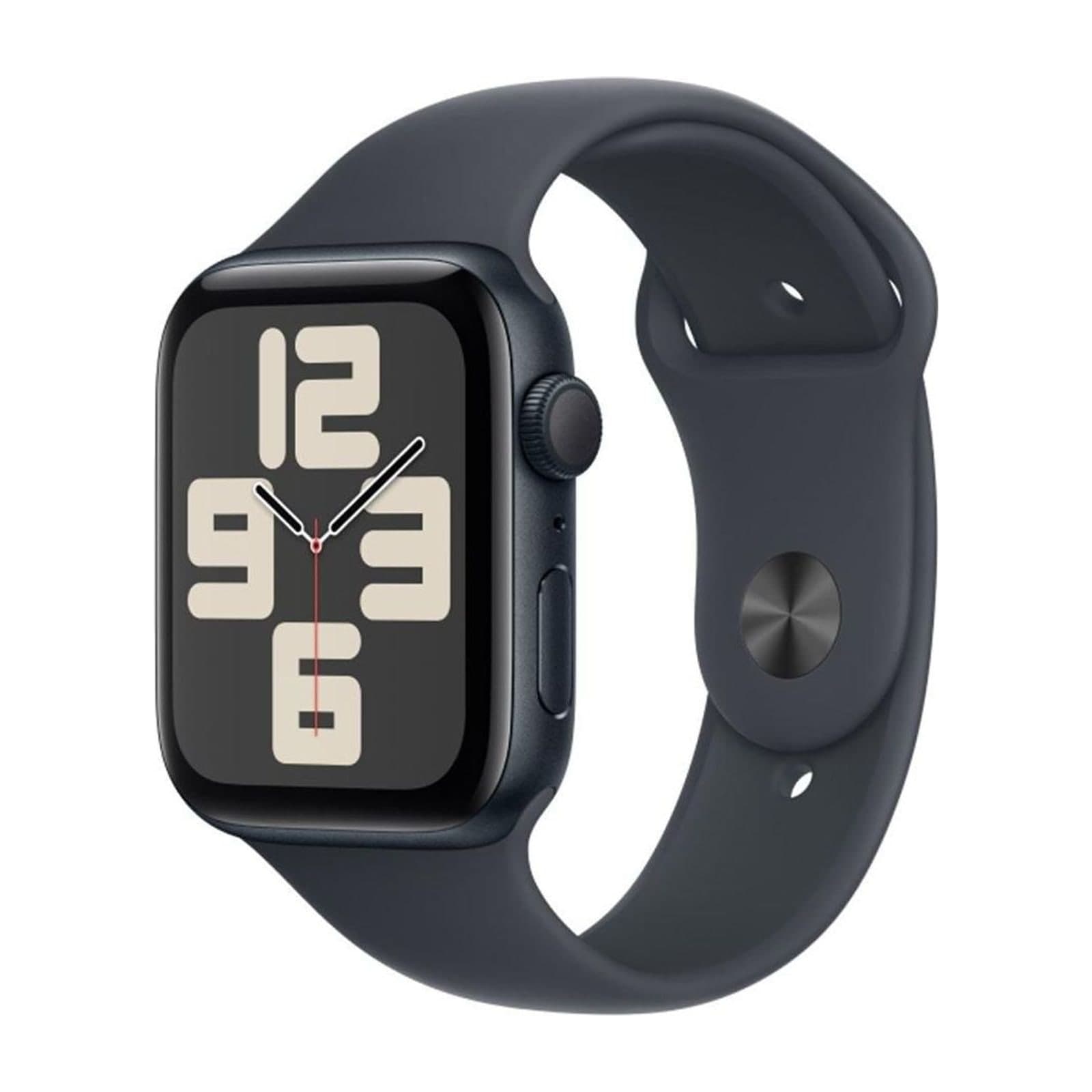 Apple Watch SE 44 mm GPS, Midnight Aluminium with Sport Band, M/L