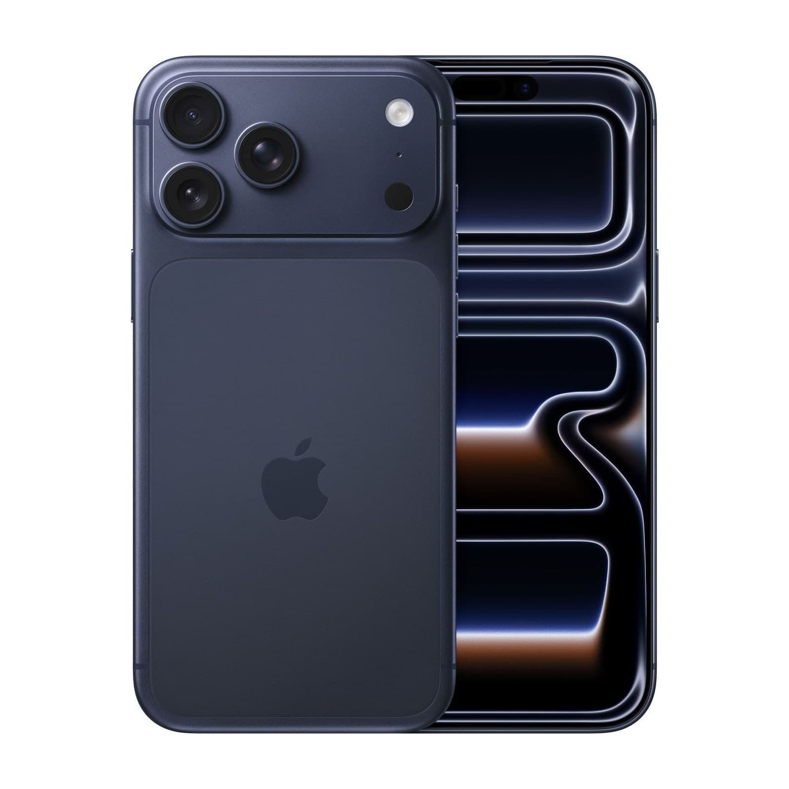 Apple iPhone 17 Pro Max, 512 GB, Deep Blue, front and back