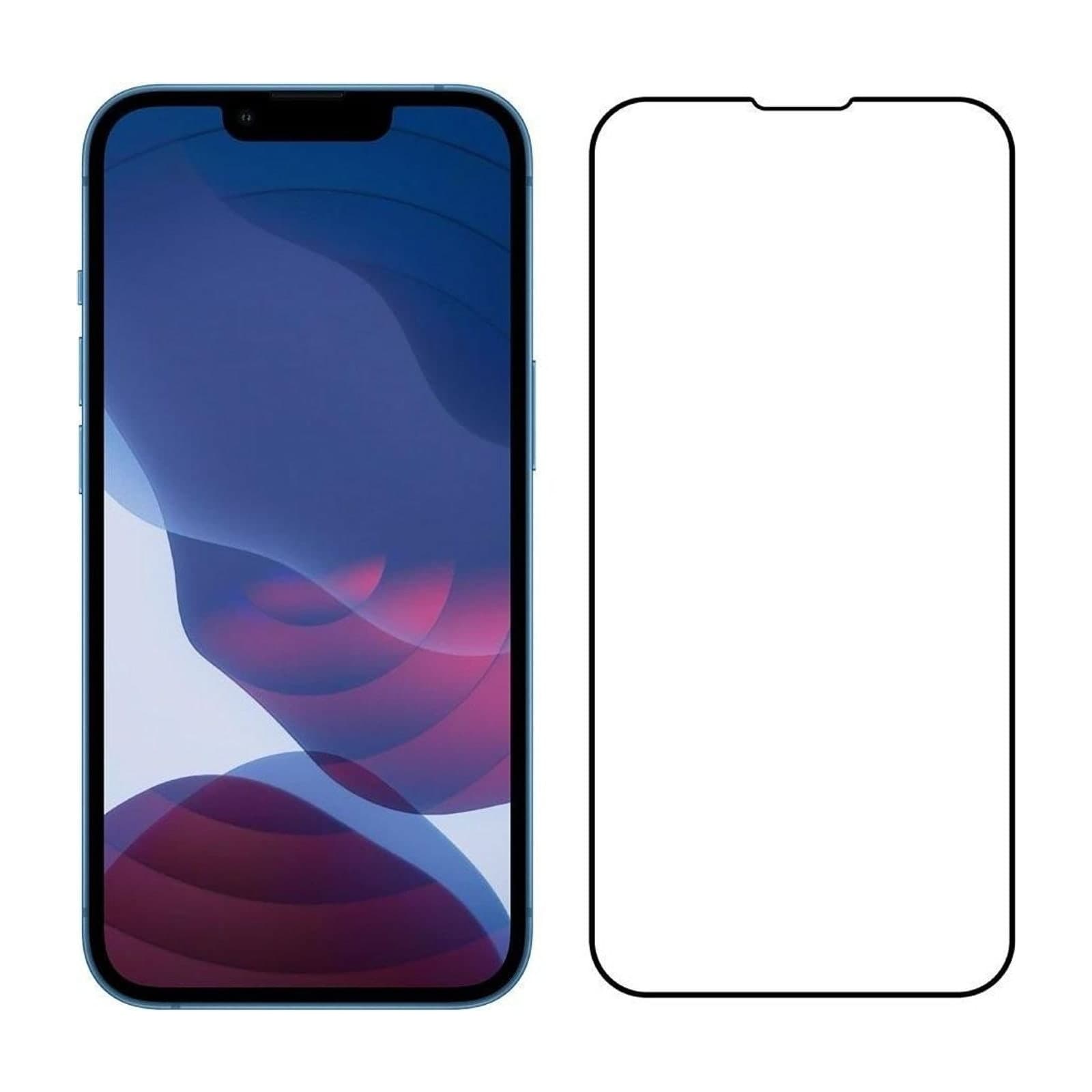 Baykron Edge-to-Edge Antibacterial Screen Protector for iPhone 14, with Applicator