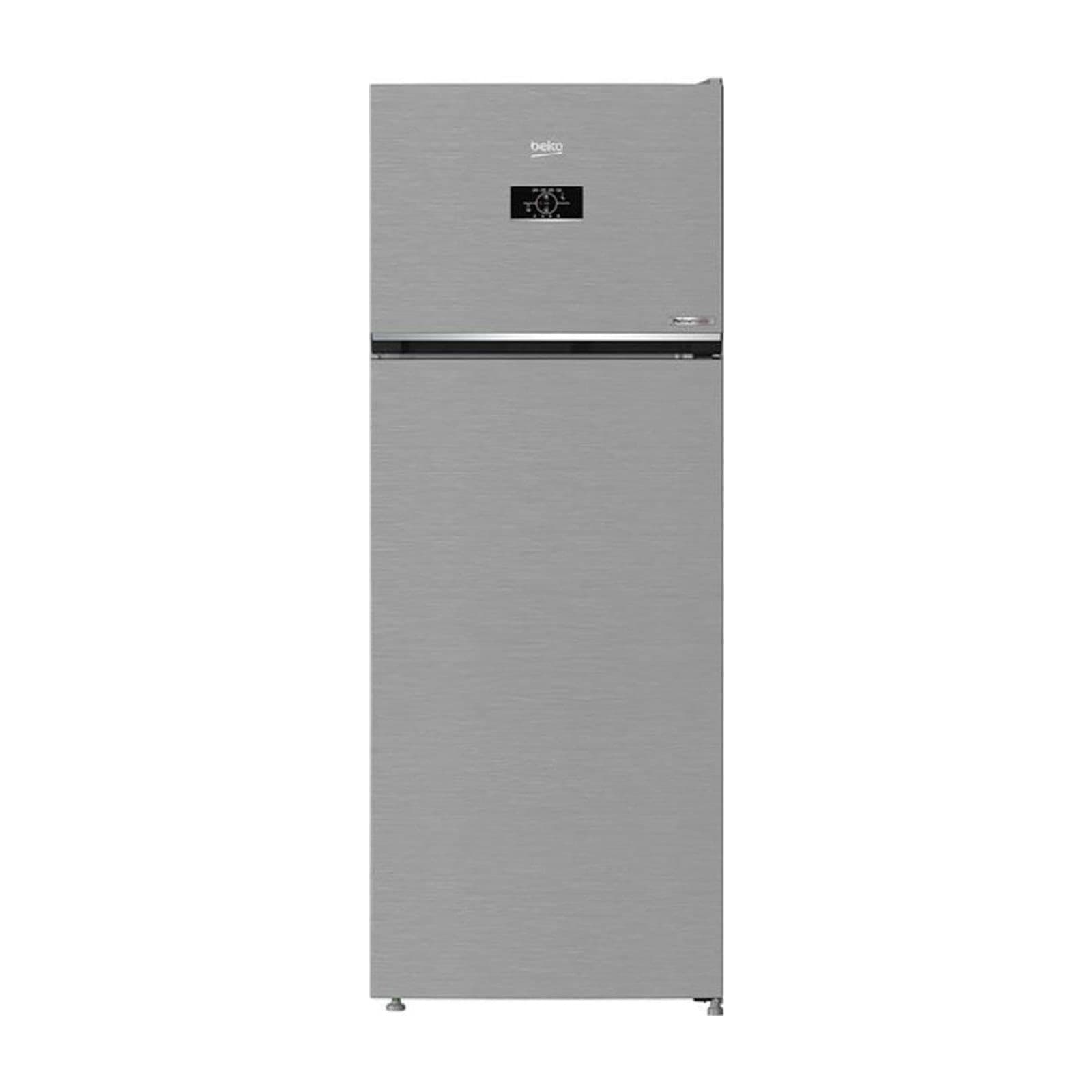 Beko RDNG55M20TSX Top-Mount Refrigerator, 14.3 cu ft, 406 L, Silver