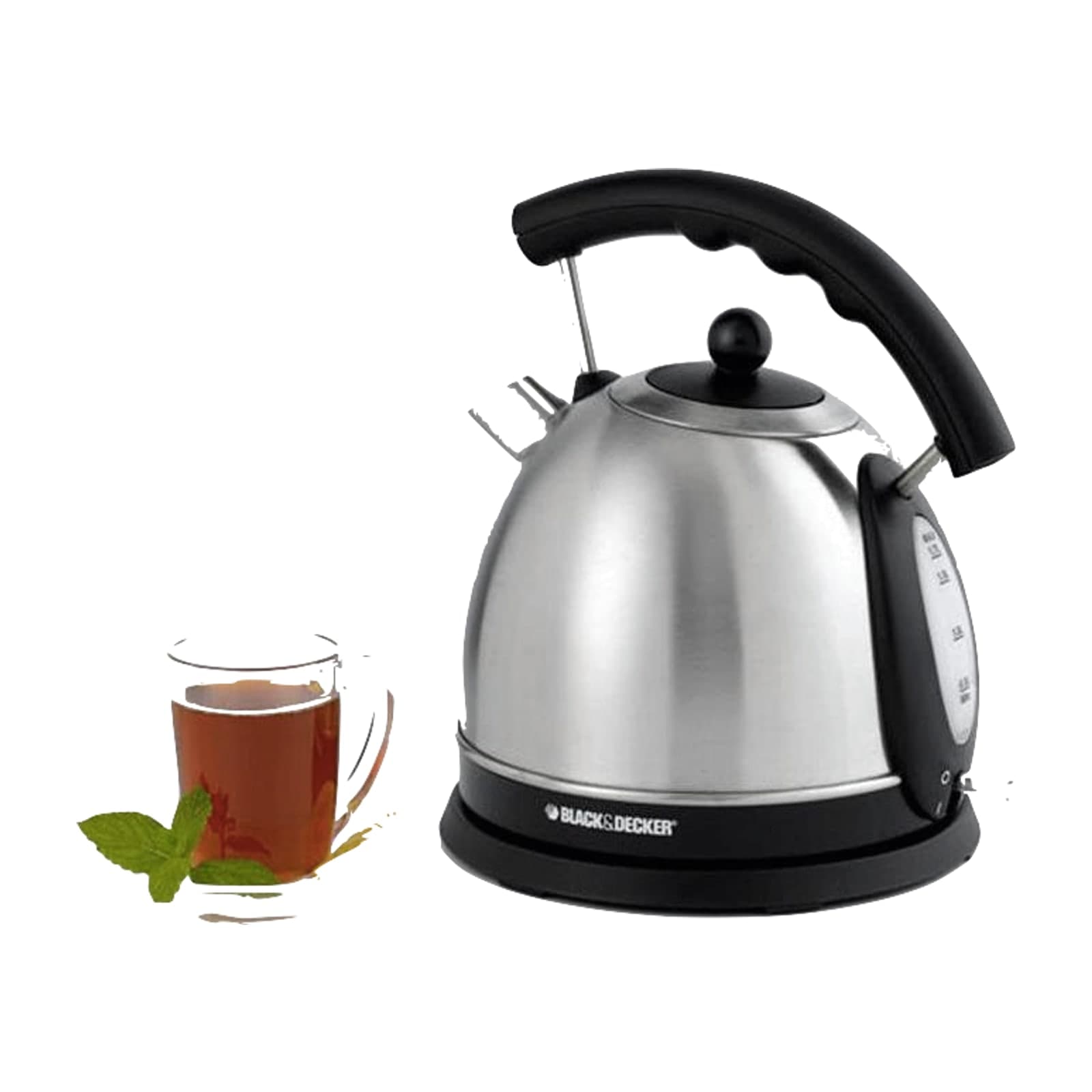 Black+Decker Electric Kettle, 1.7 L, Stainless Steel Interior