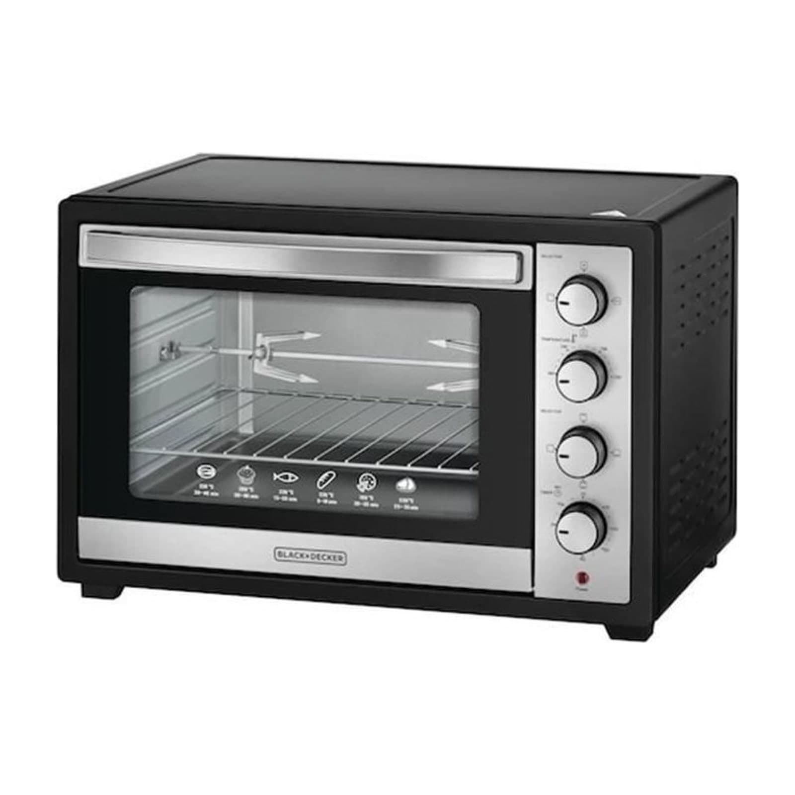 Black+Decker Toaster Oven, 50 L, 2000 W, Black