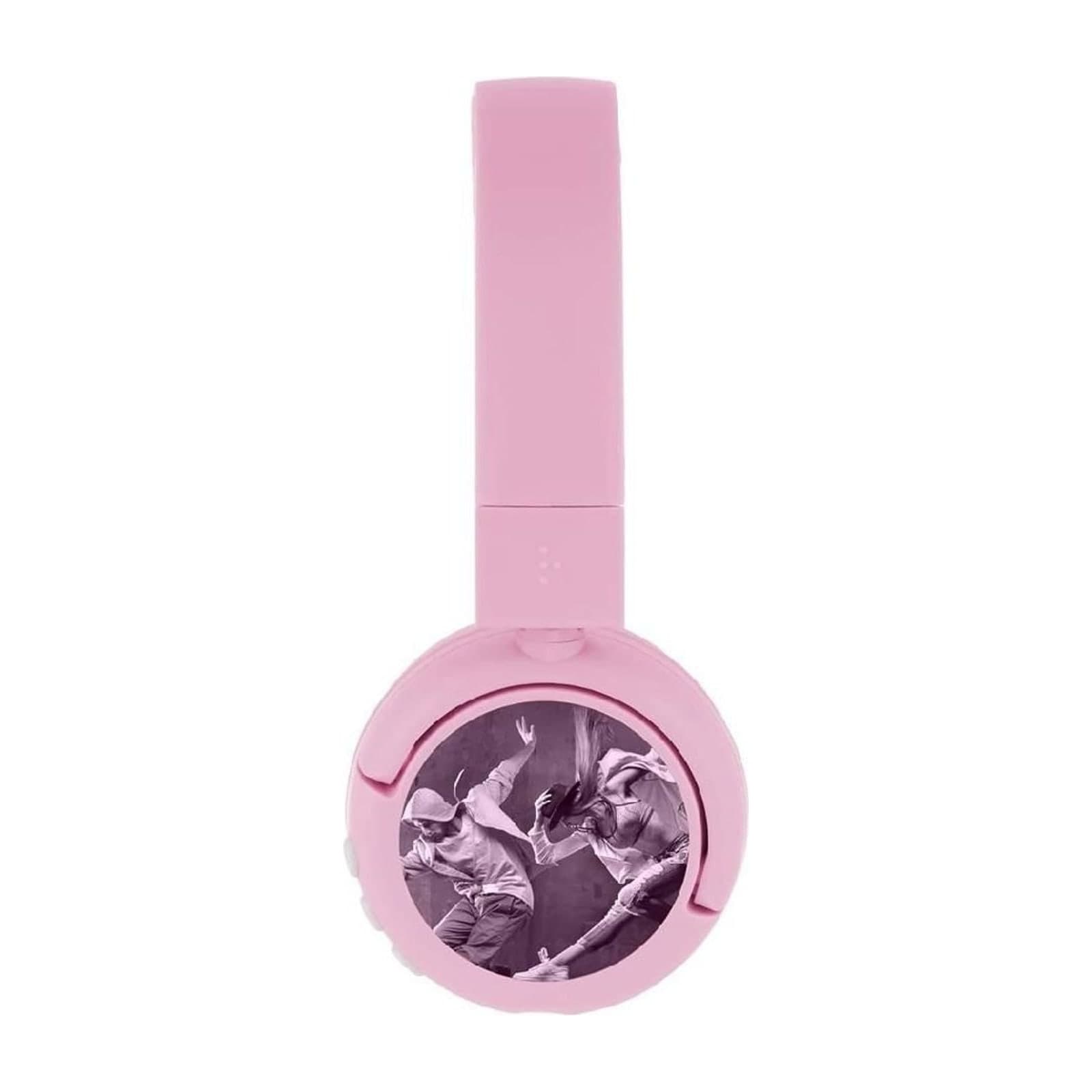 BuddyPhones POP Fun Foldable Kids Headphones with Microphone, Pink — alternate view