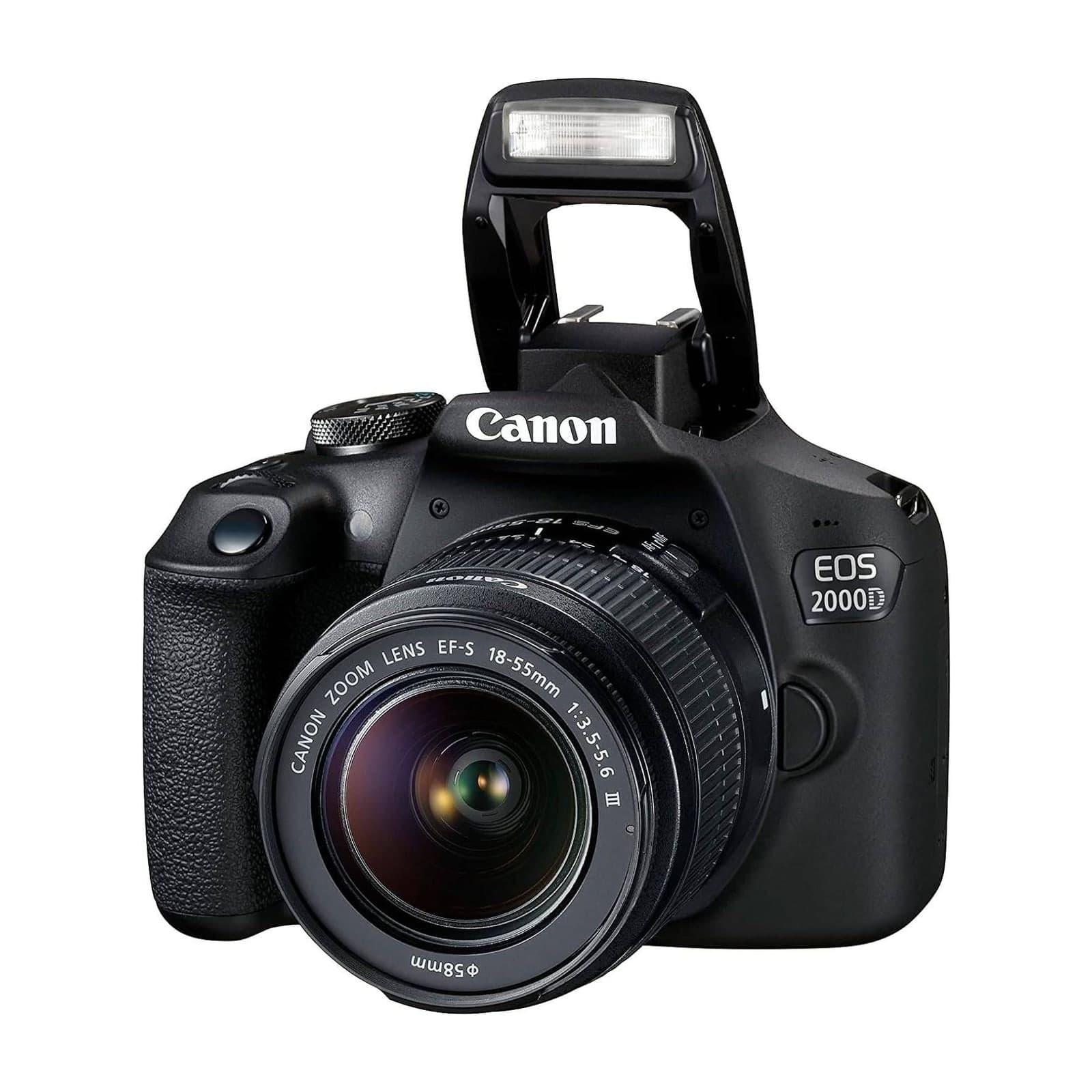 Canon EOS 2000D with 18-55 mm Lens — alternate view