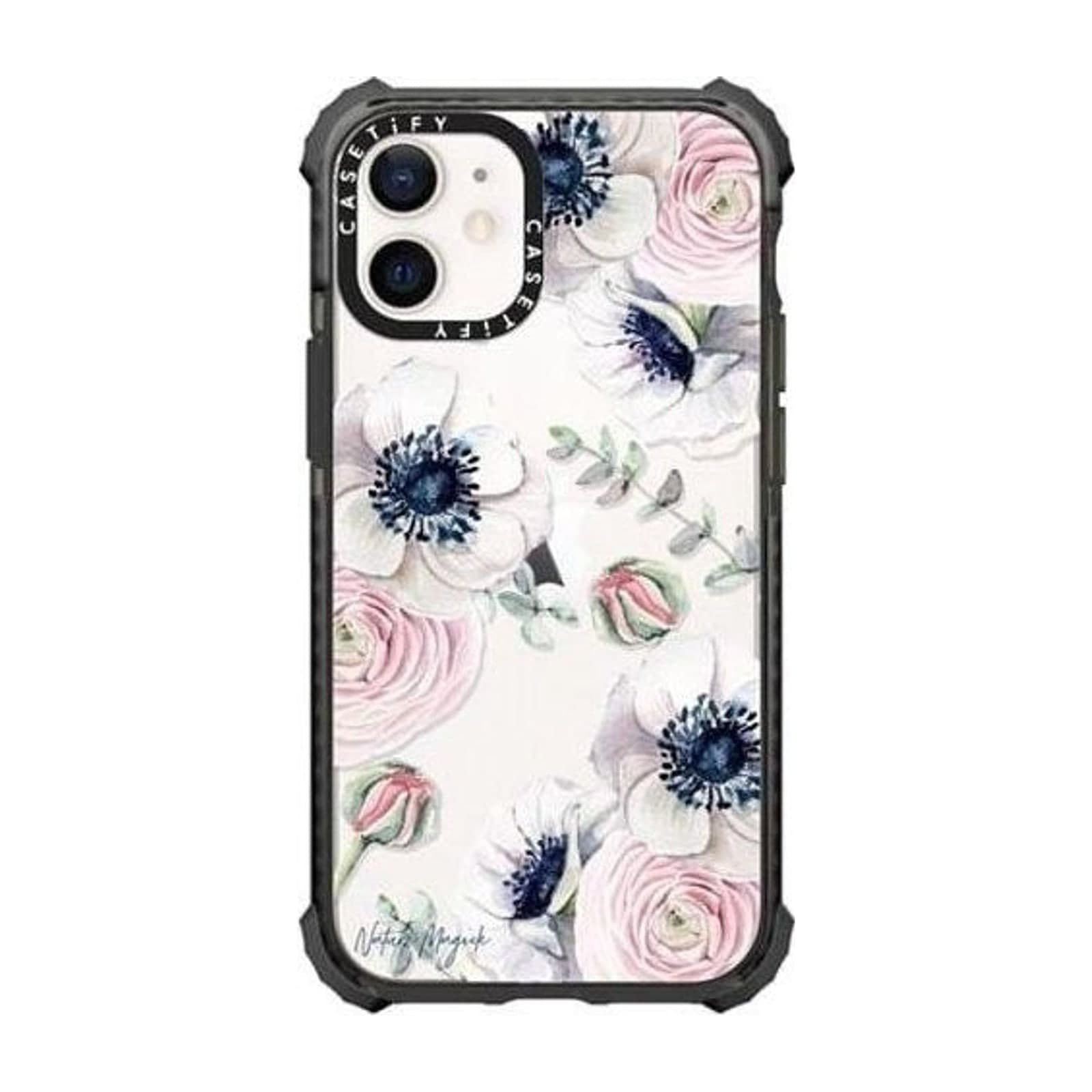 CASETiFY Blossom Love Case for iPhone 12 mini, Clear