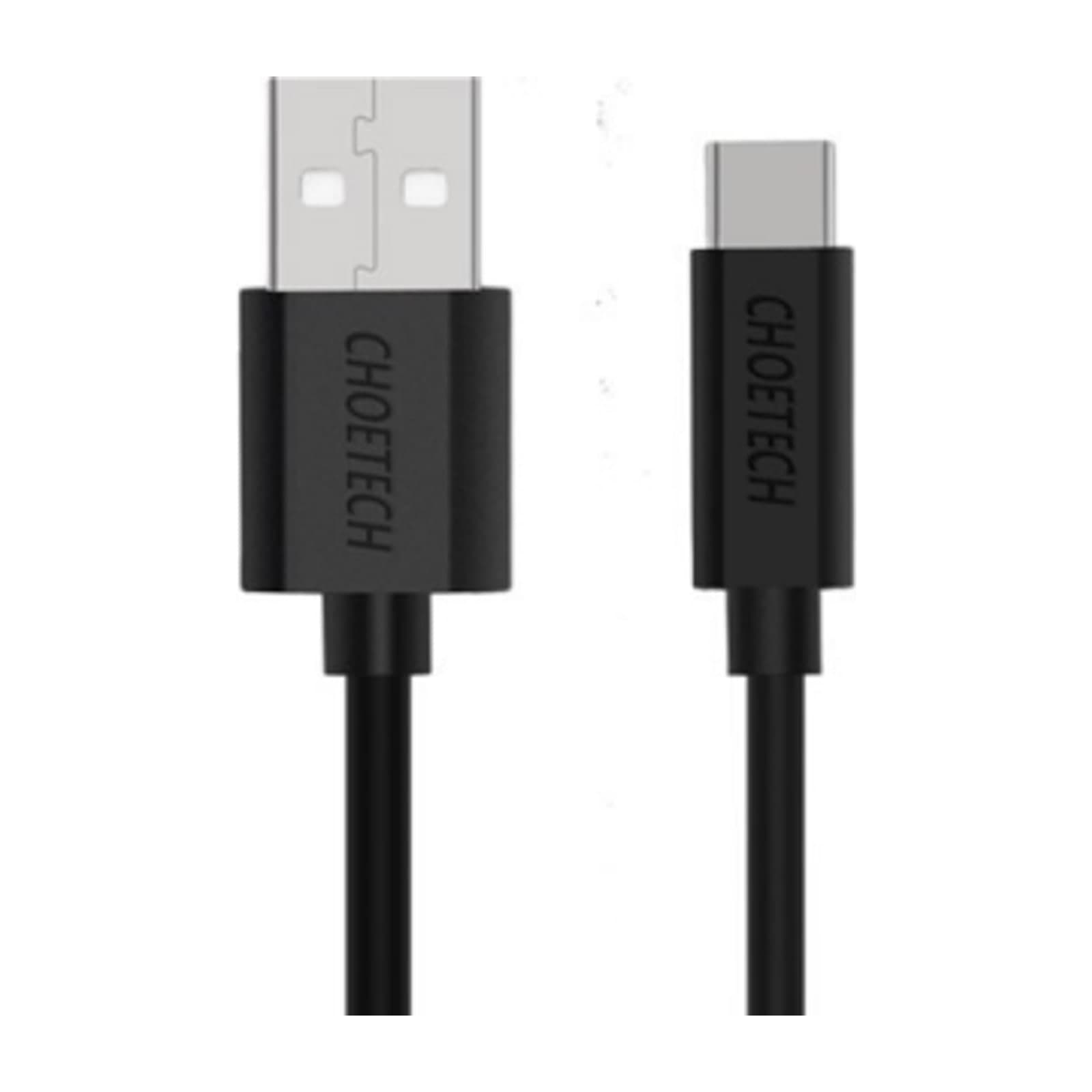 Choetech PowerSync AC0004 USB-A to USB-C Cable, 2.4 A, 3 m, Black