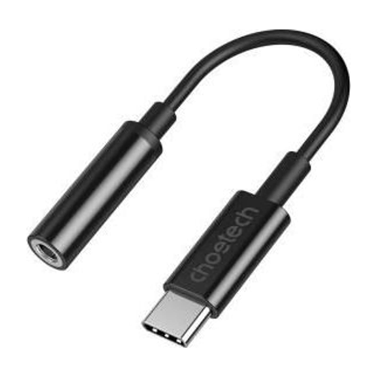 Choetech SoundBridge AUX003 USB-C to 3.5 mm Adapter, Black
