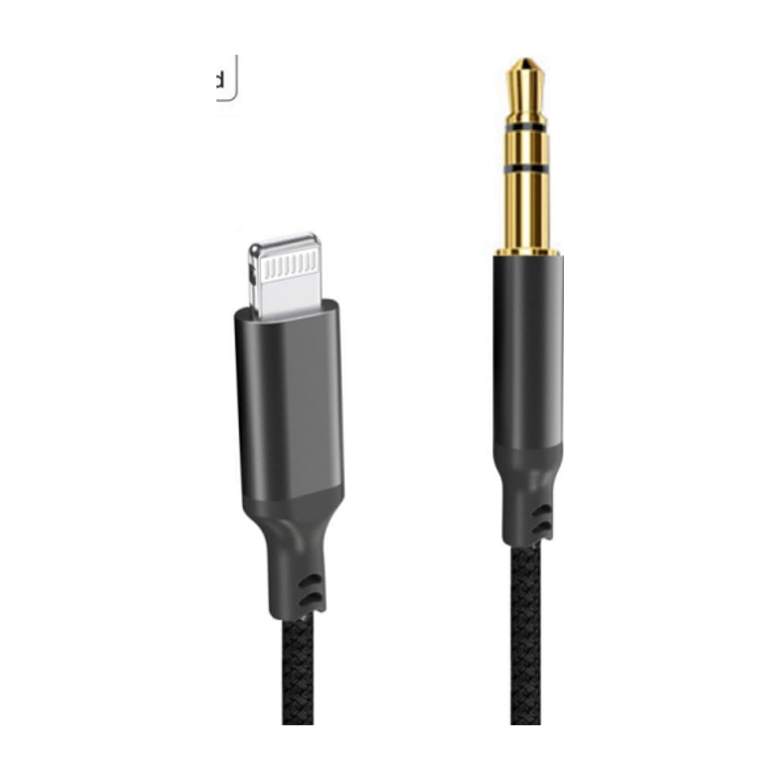 Choetech SoundBridge AUX007 Lightning to 3.5 mm Audio Cable, 1 m, Black
