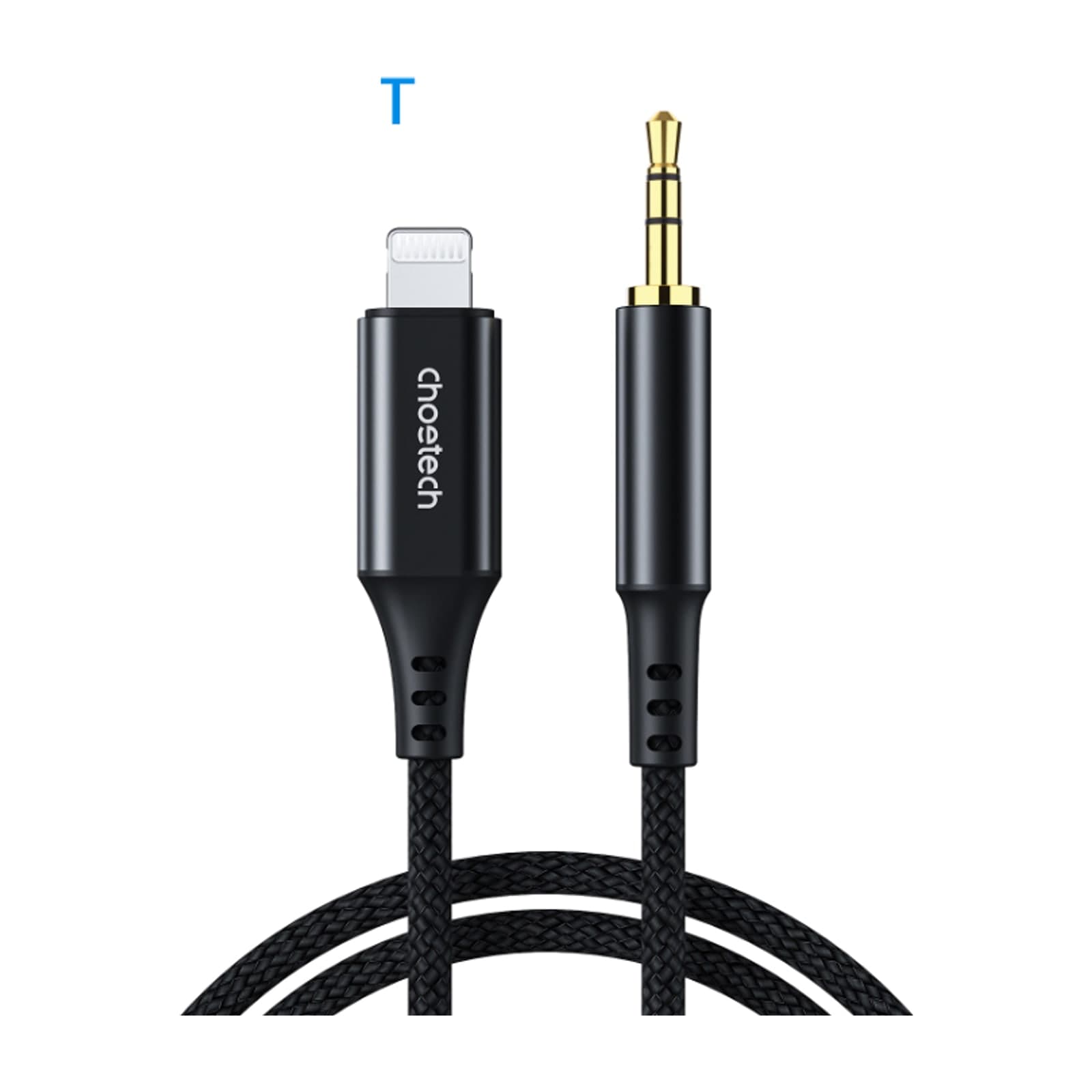 Choetech SoundBridge AUX009 Lightning to 3.5 mm Audio Cable, 1 m, Black