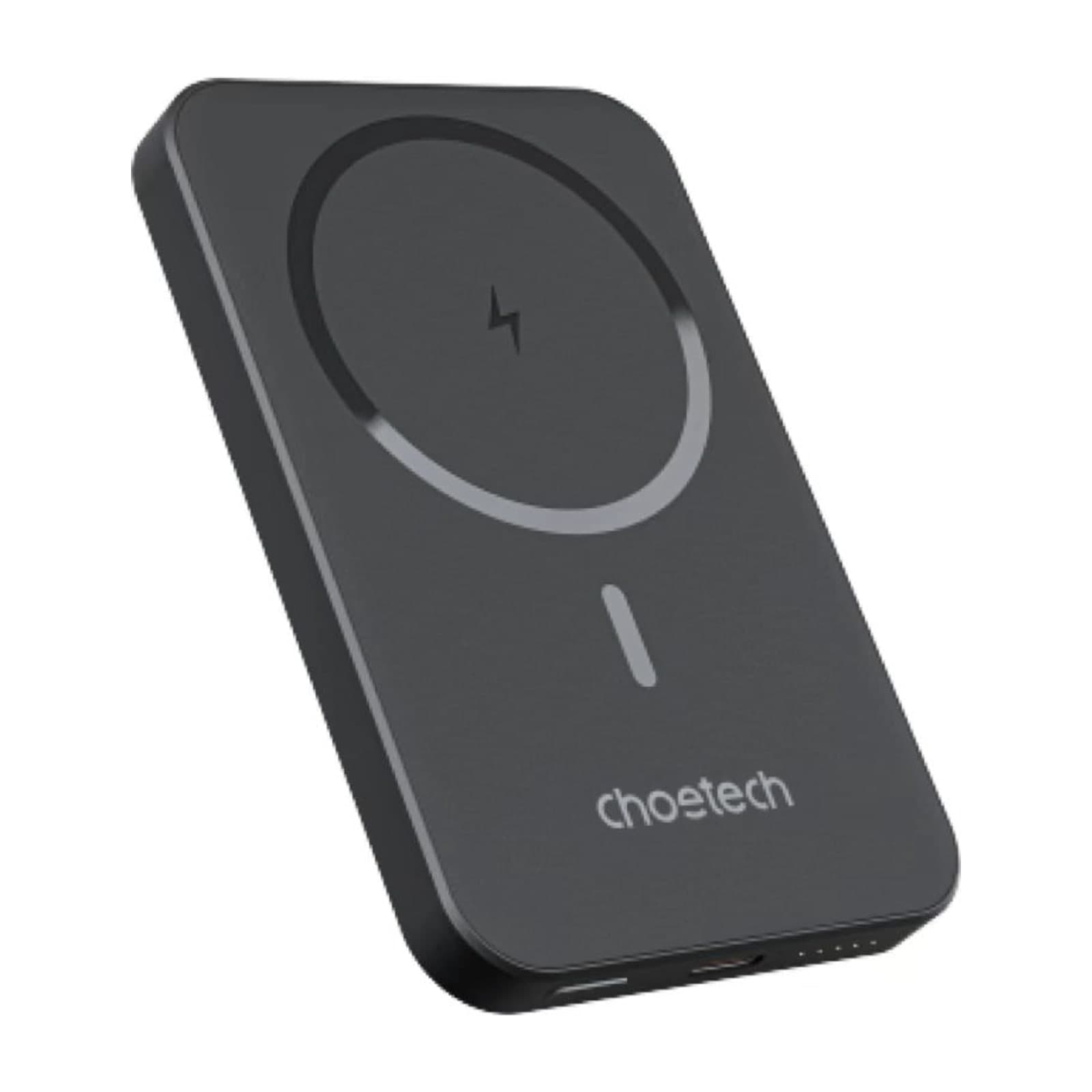 Choetech PowerLeap B709 Magnetic Power Bank, 5000 mAh, 8.5 mm, Black