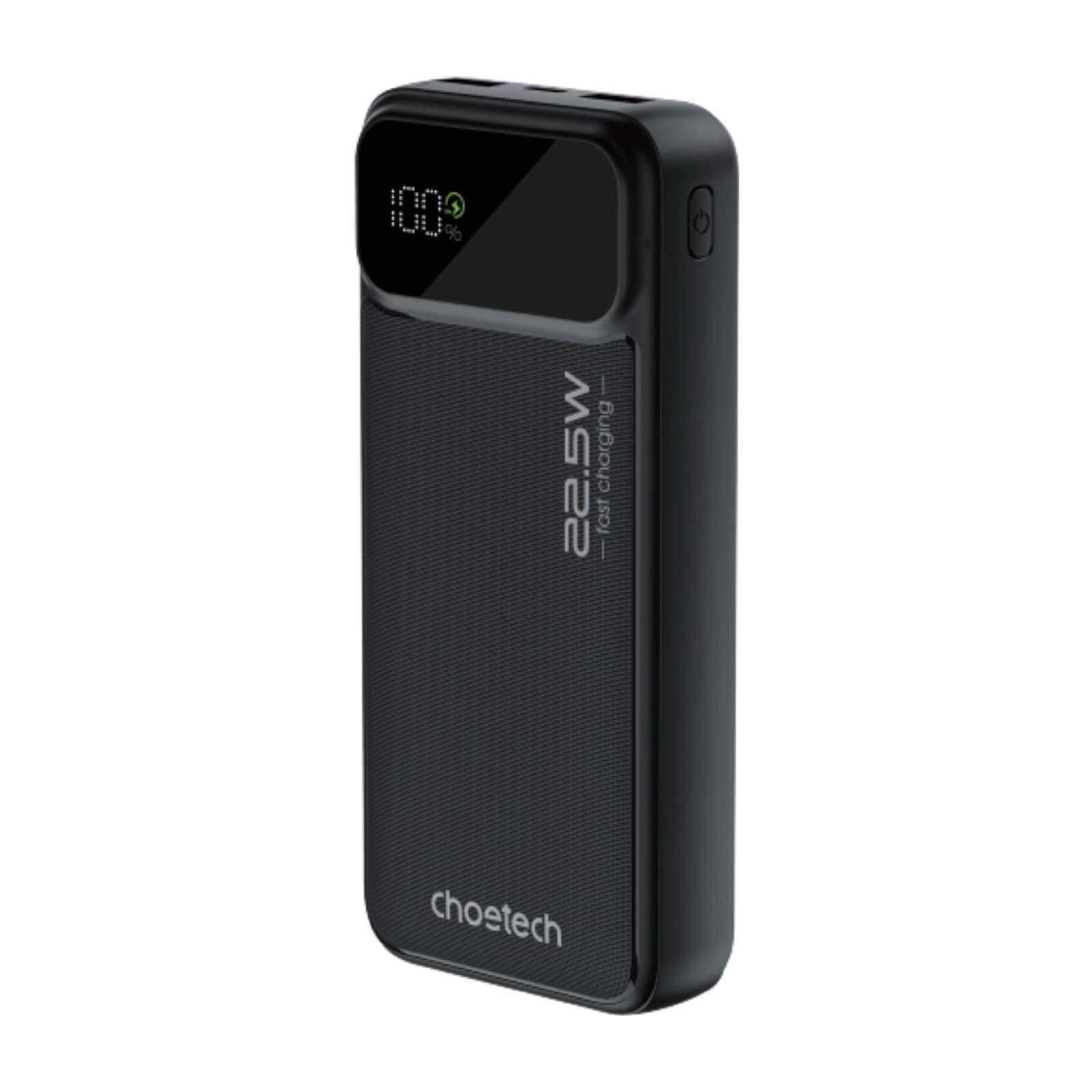 Choetech PowerLeap B729 Power Bank, 20000 mAh, 22.5 W, Digital Display, Black