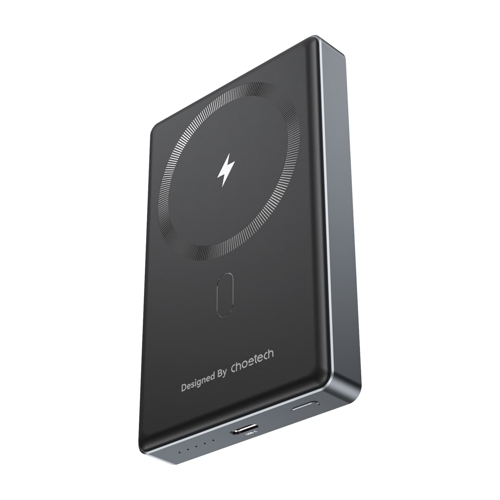 Choetech PowerLeap B739 Magnetic Power Bank, 10000 mAh, 14.6 mm Ultra-Thin, Black
