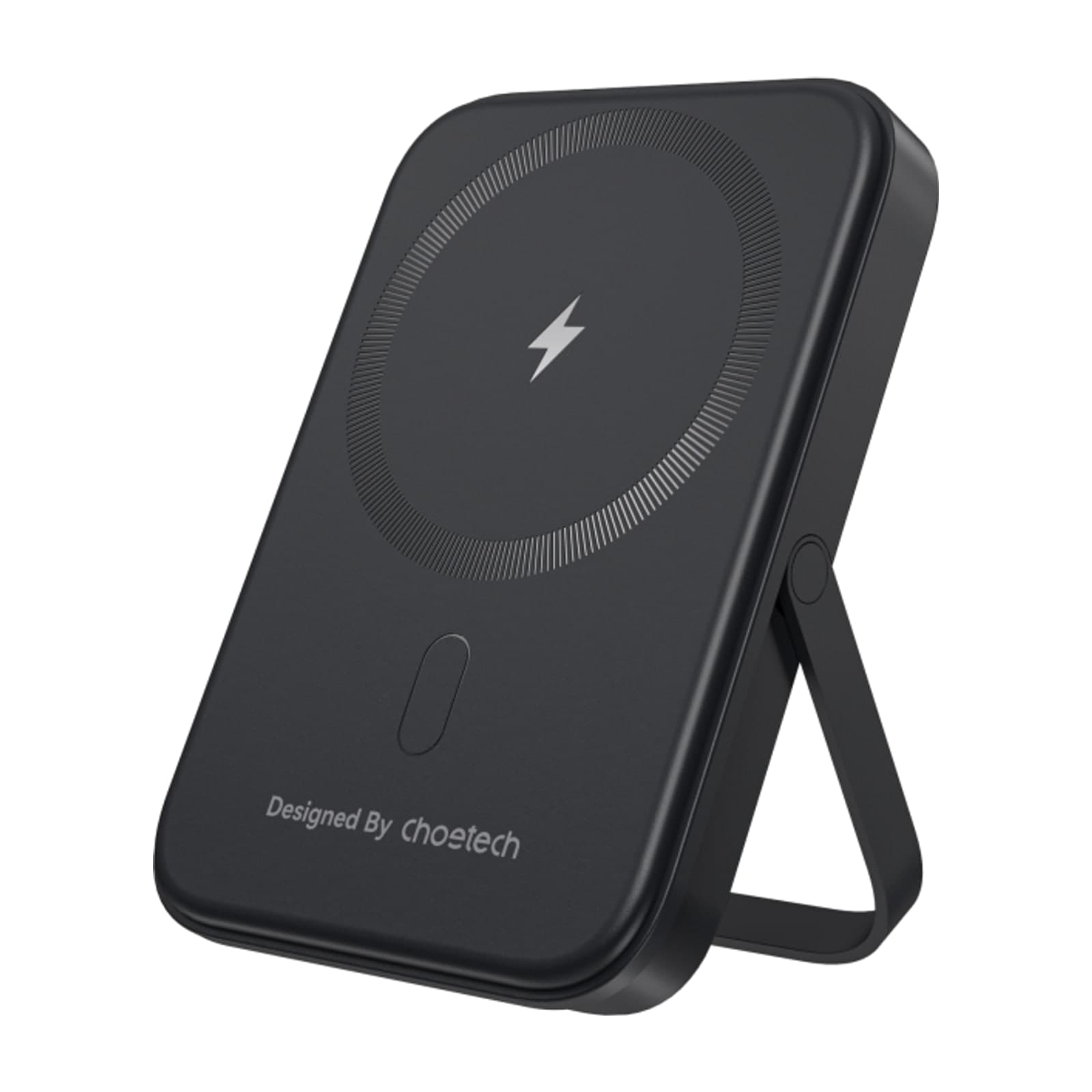 Choetech PowerLeap B742 Magnetic Power Bank with Stand, 5000 mAh, 15 W Wireless, Black