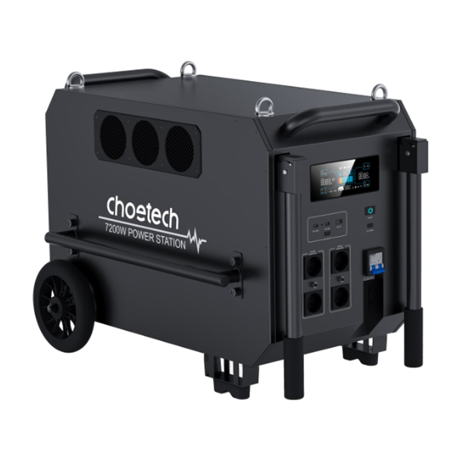 Choetech Haze Pro 7200W UPS Power Station, 9792 Wh, Black