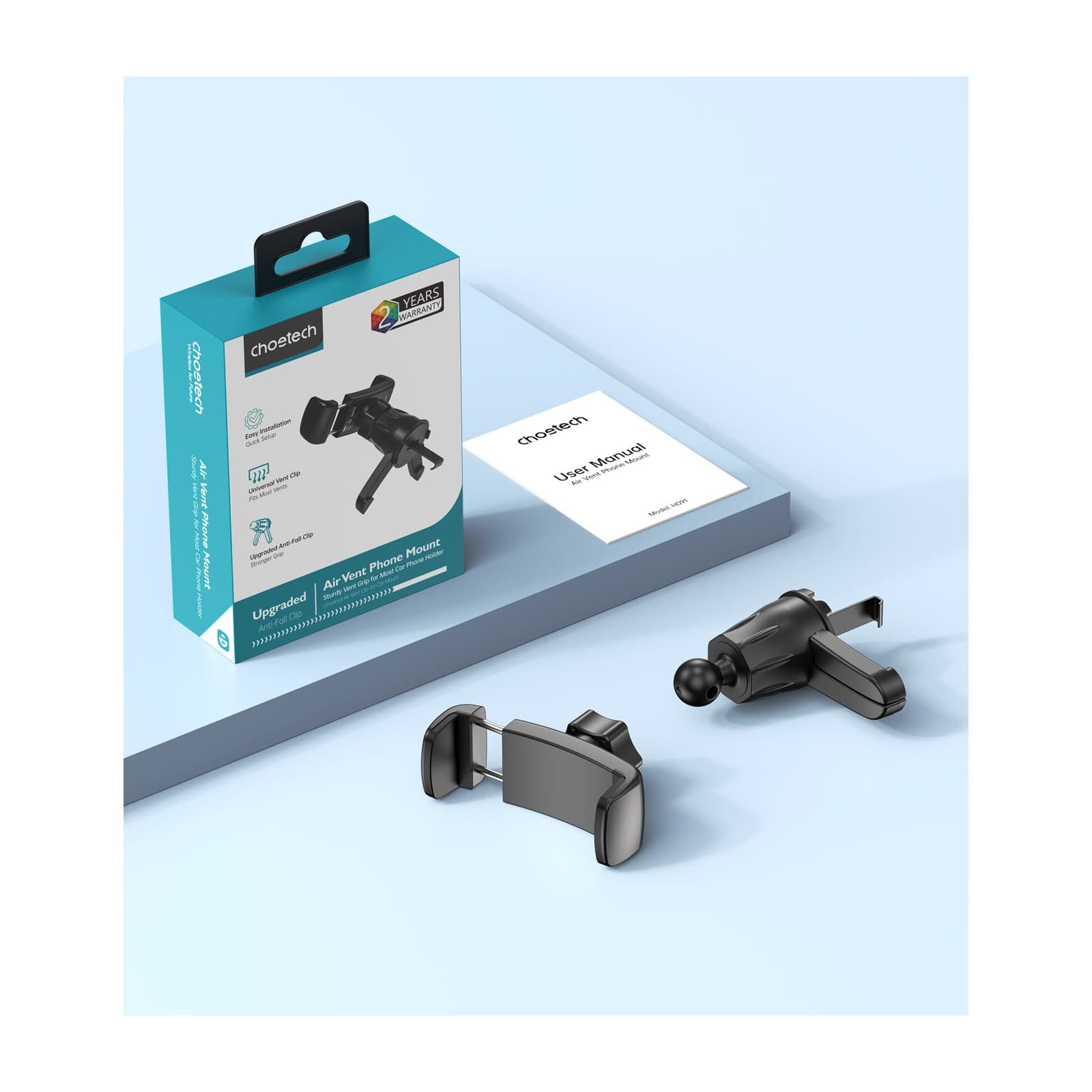 Choetech NexMount H091 Car Phone Mount, Black — alternate view