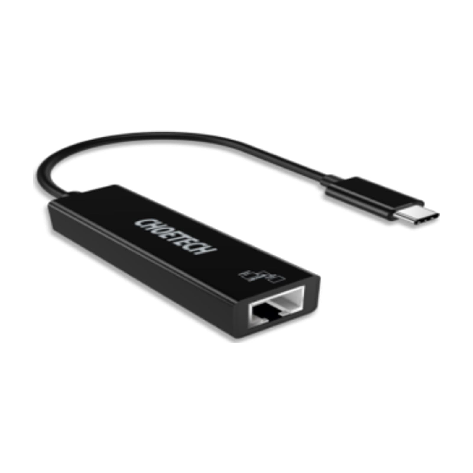 Choetech HubCore HUB-R01 USB-C to Ethernet Adapter, 1 Gbps, Black