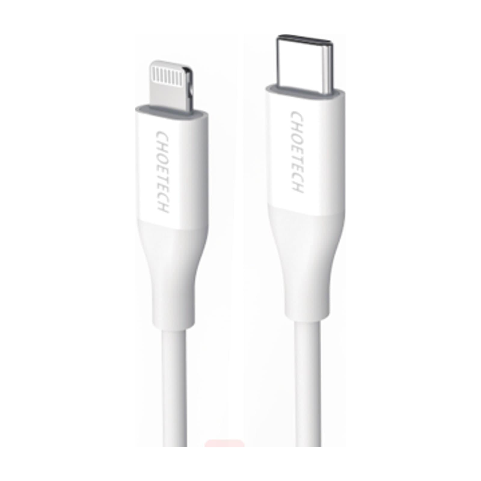 Choetech IP0040 MFi USB-C to Lightning Cable, PD 18-30W, 1.2 m, White