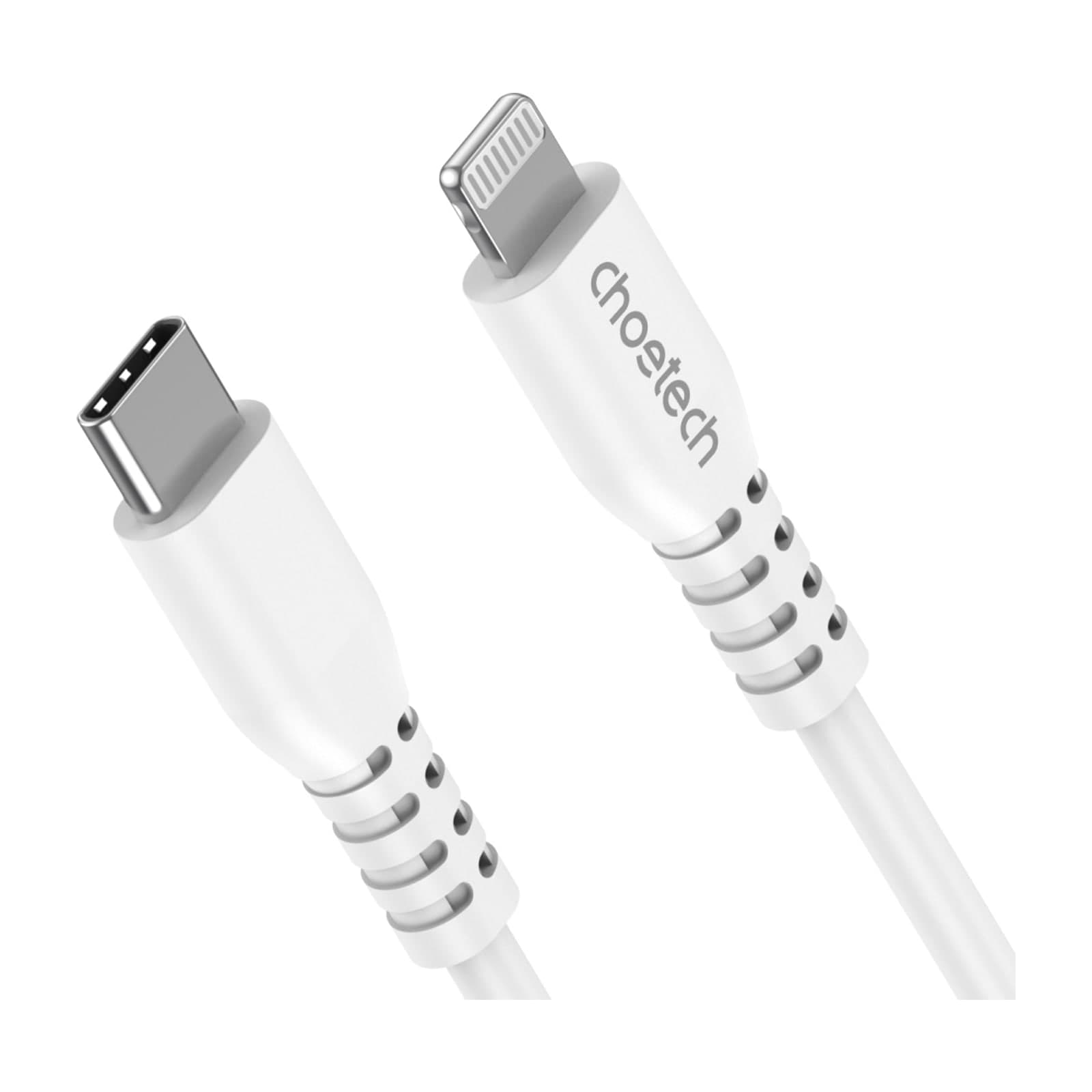 Choetech IP0044 MFi USB-C to Lightning Cable, 1.2 m, White