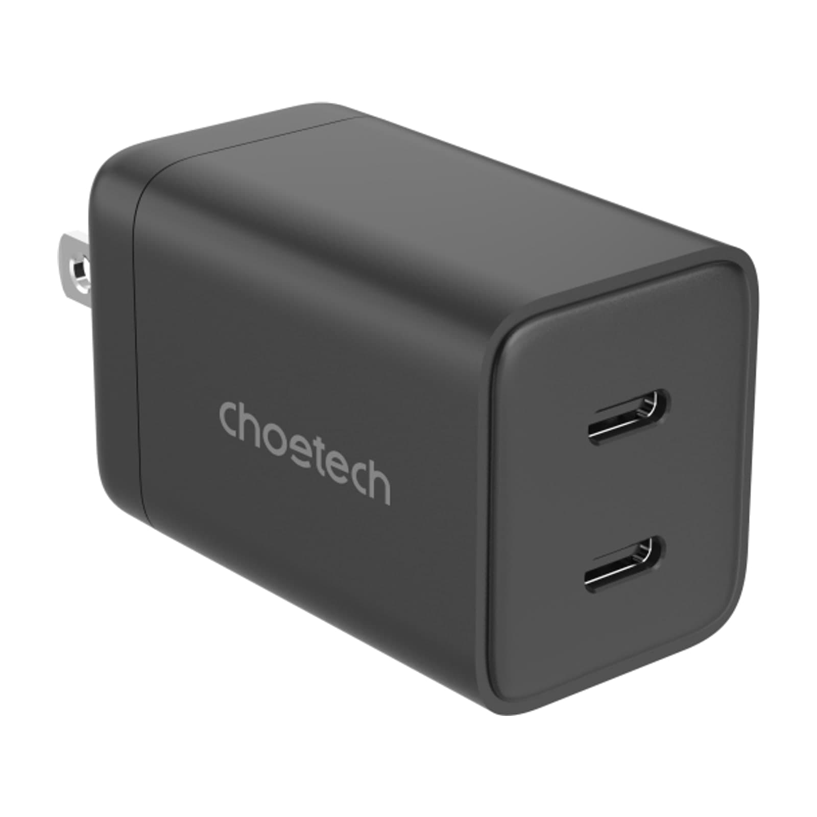 Choetech NexGen PD45W GaN Charger, US, 2C, black
