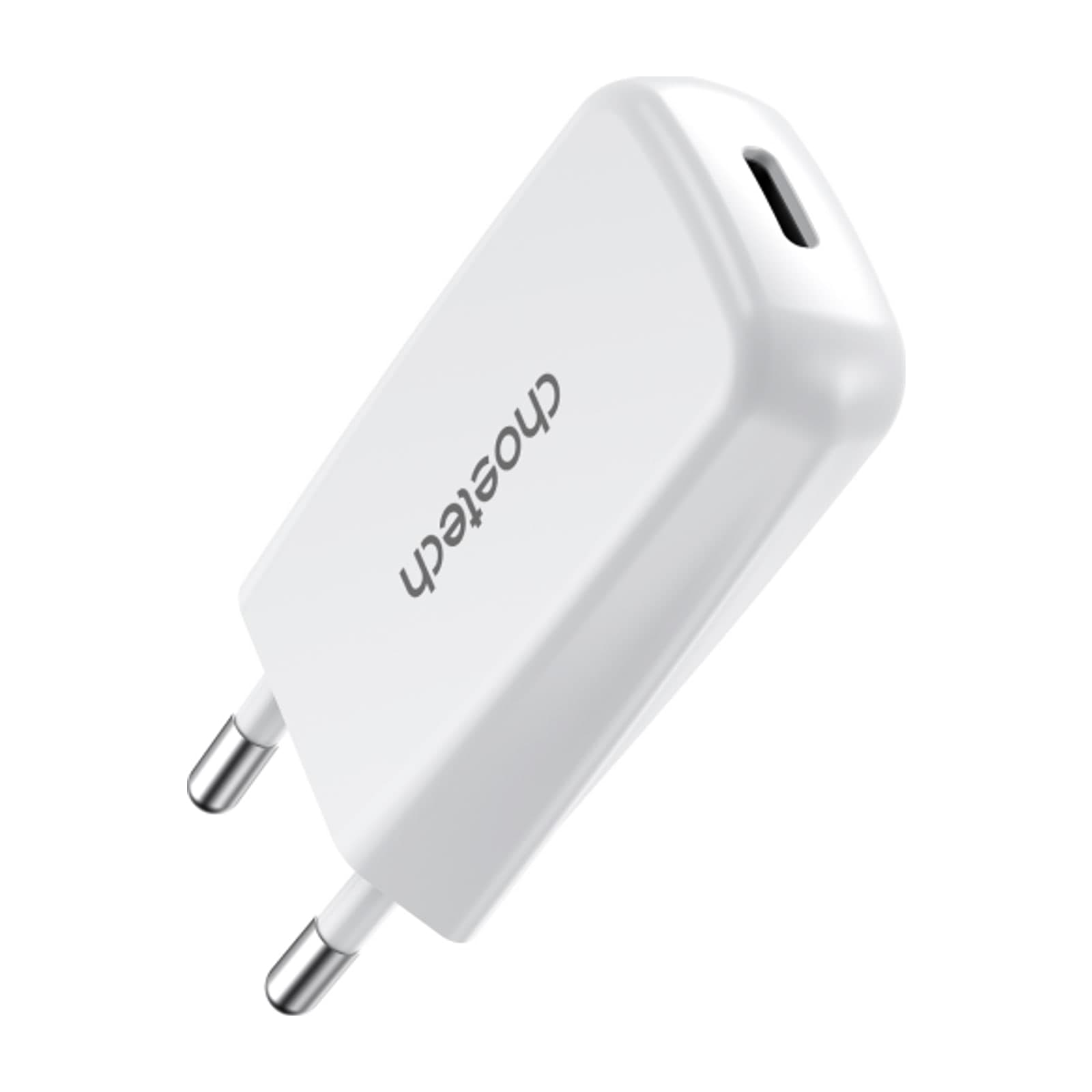 Choetech PowiX PD20W wall Charger, Ultra-thin, EU, 1C, white