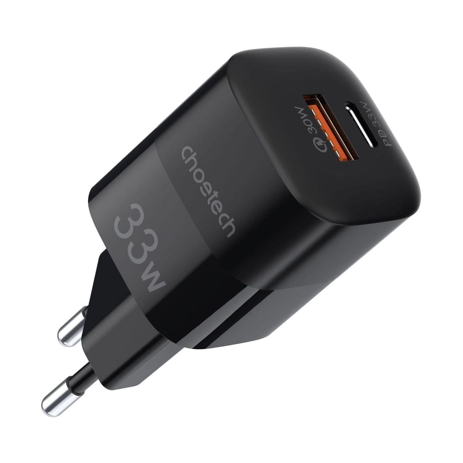 Choetech PowiX PD33W wall Charger, pps, EU, 1A1C, black