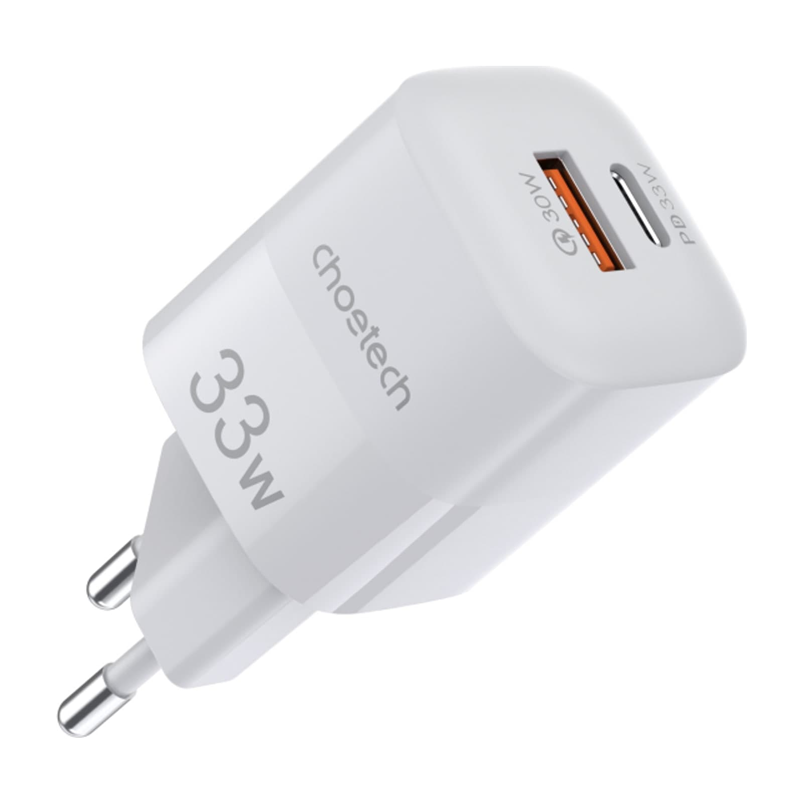 Choetech PowiX PD33W wall Charger, pps, EU, 1A1C, white
