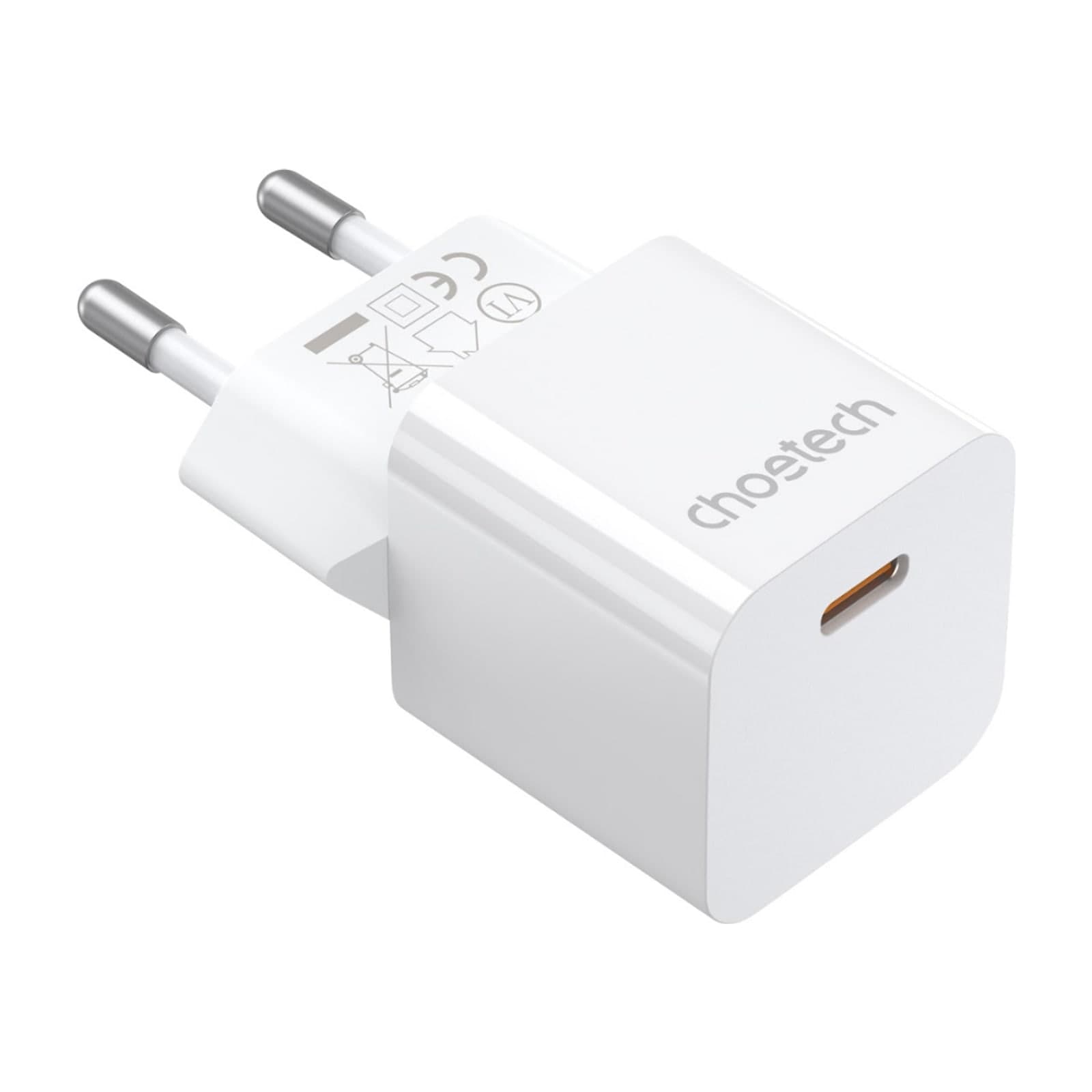Choetech NexGen PD20W GaN Charger, mini, EU, 1C, white