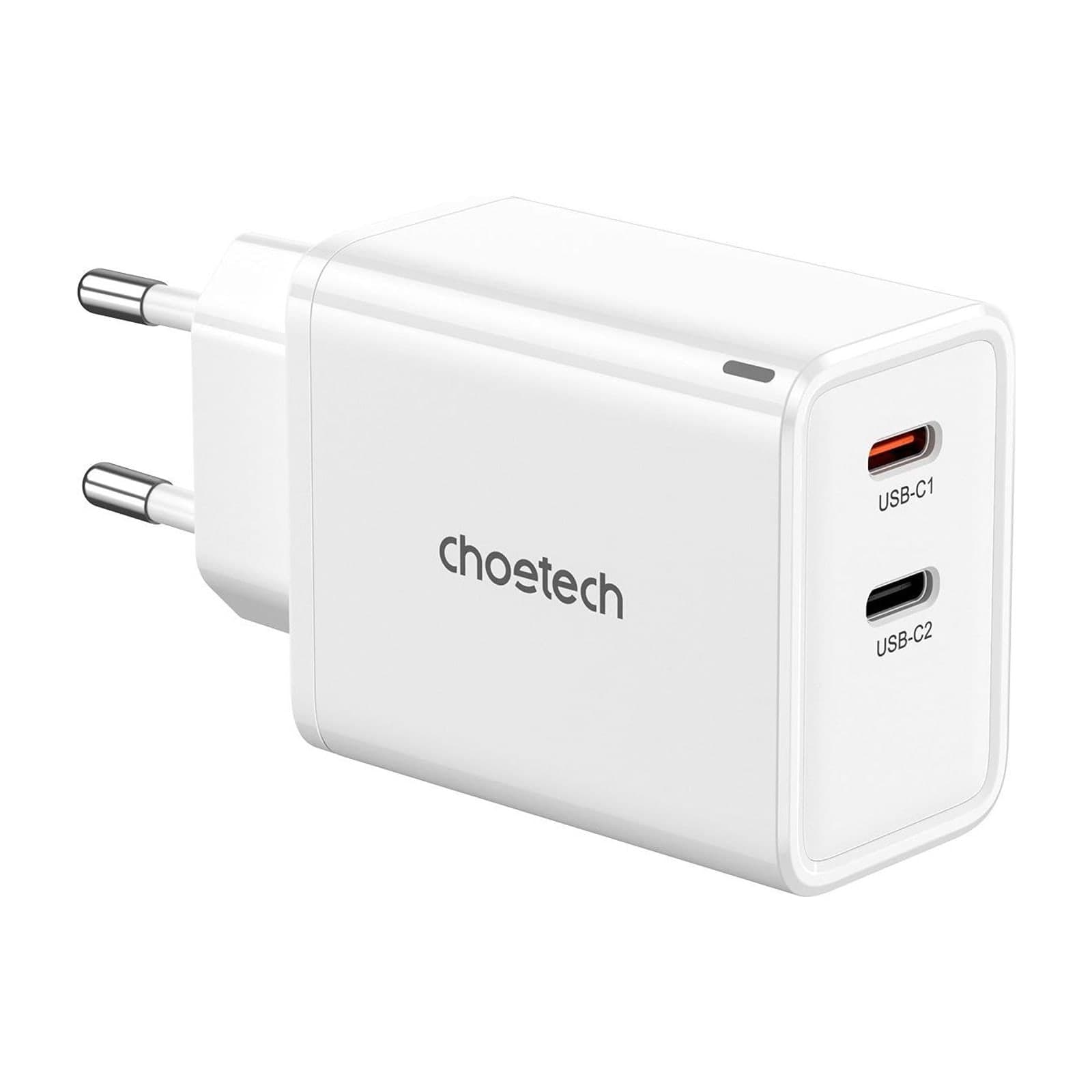 Choetech NexGen PD65W GaN Charger, EU, 2C, white