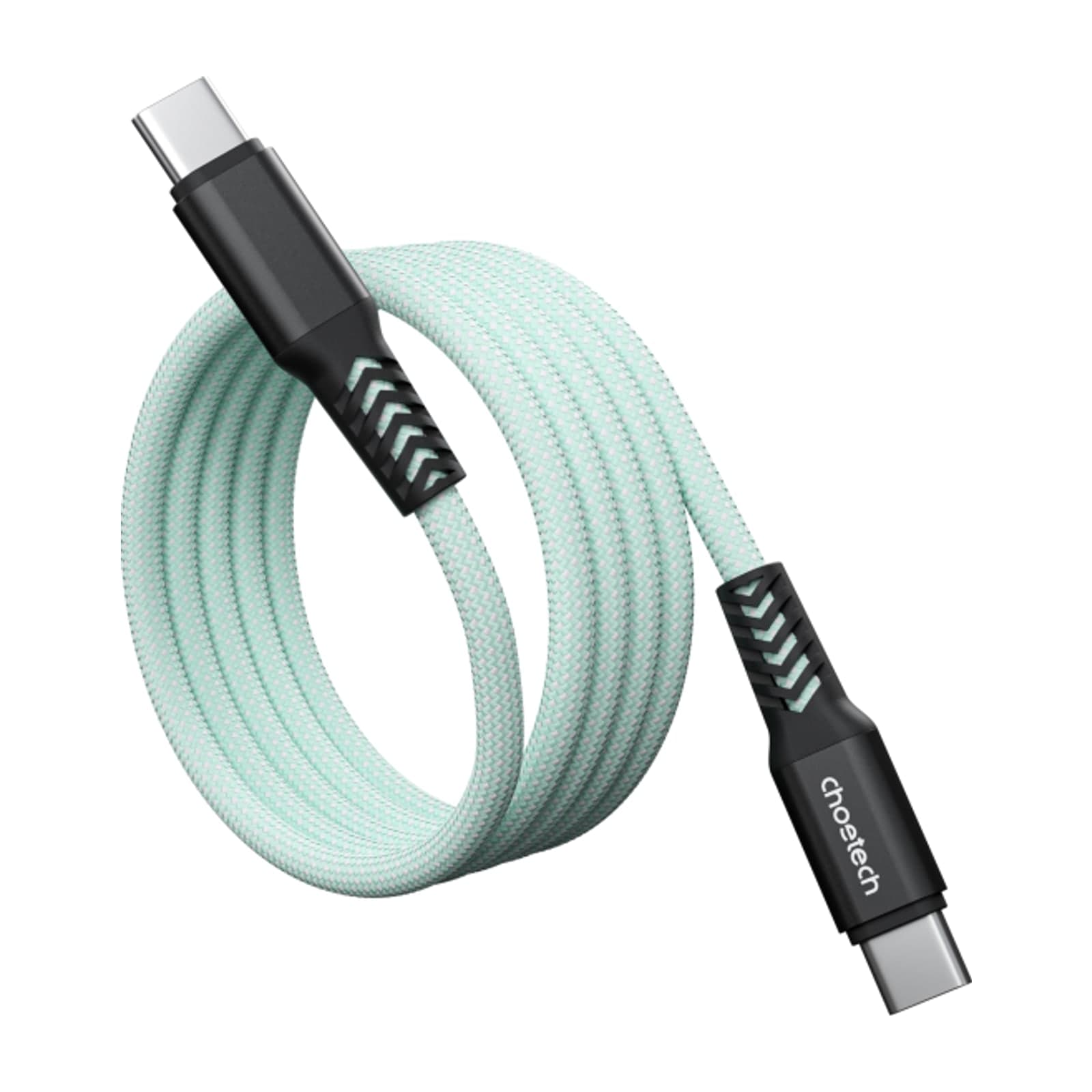 Choetech PowerSync XCC-1081 Magnetic USB-C Cable, 100 W, 1.2 m, Light Green
