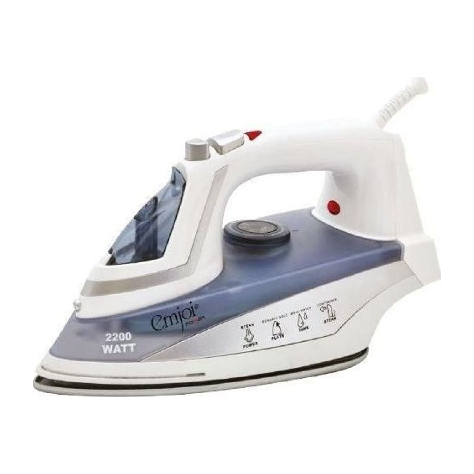 Emjoi Power Built-In Steam Generator Iron UEI-280, 2200 W, White