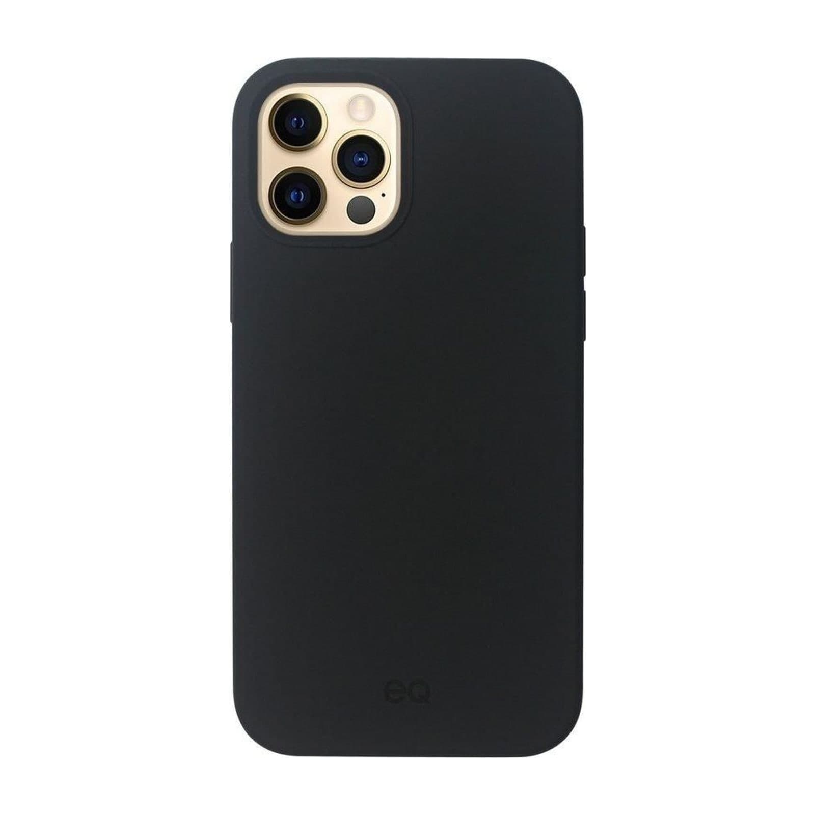 EQ MagSafe Silicone Case for iPhone 12 and 12 Pro, Black