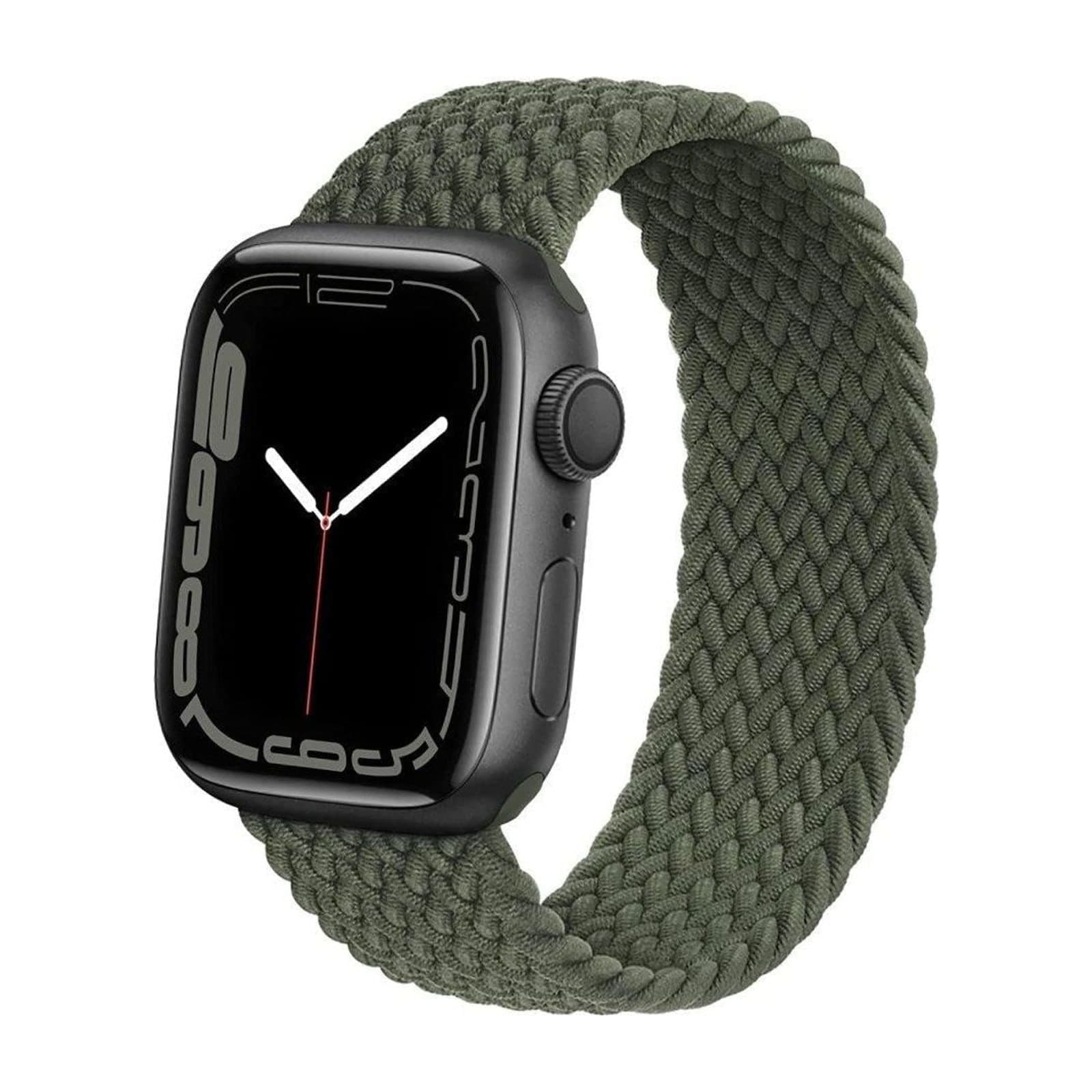 EQ Magnetic Nylon Woven Strap for Apple Watch 45 mm, Green