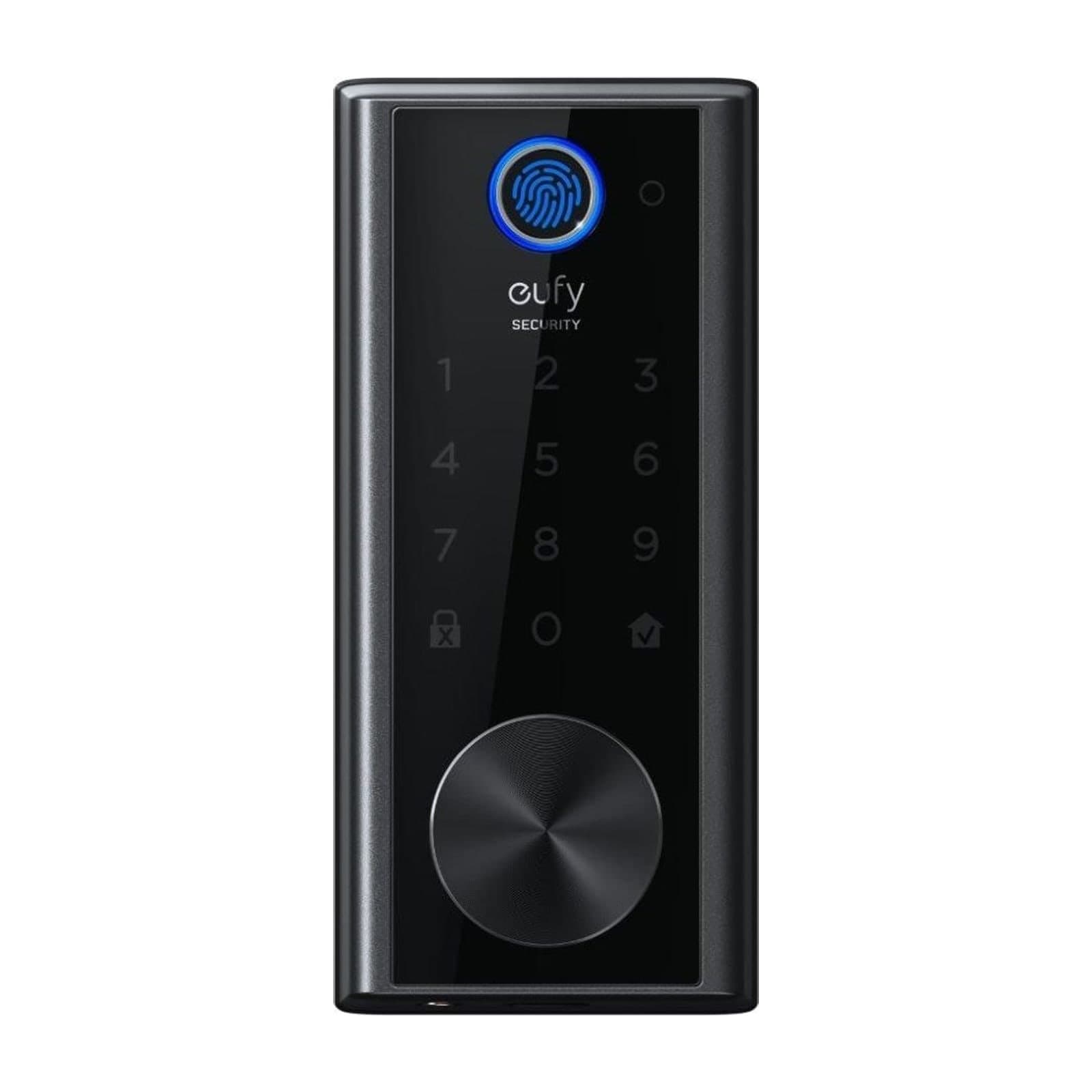 eufy T8520111 Smart Lock with Fingerprint and Wi-Fi, Black