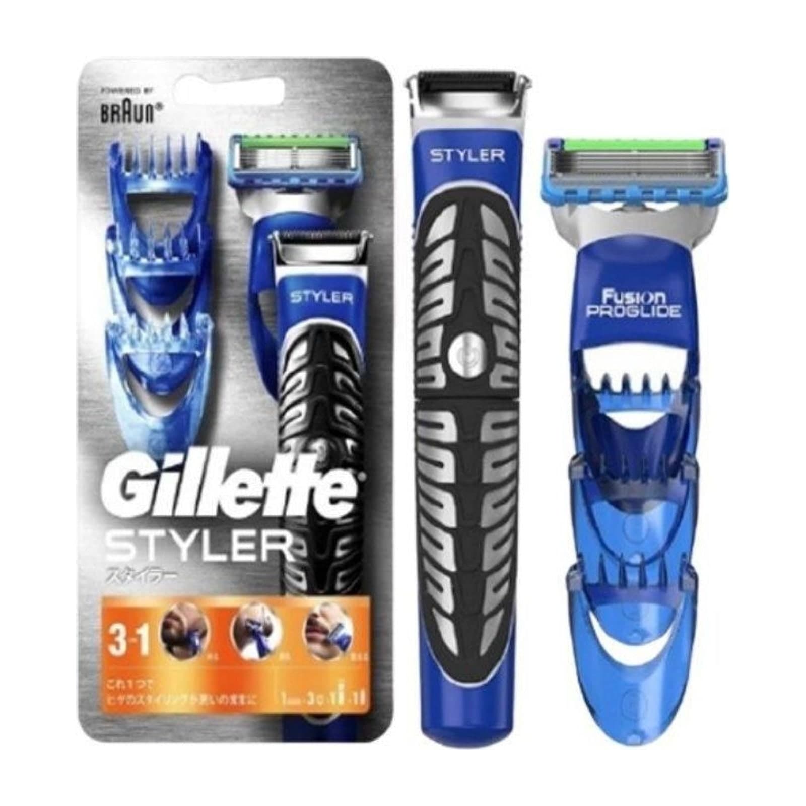 Gillette Fusion ProGlide Styler, Three-in-One Razor