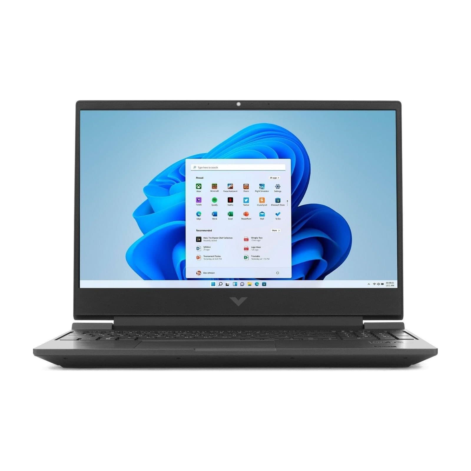 HP Victus 15 gaming laptop, front