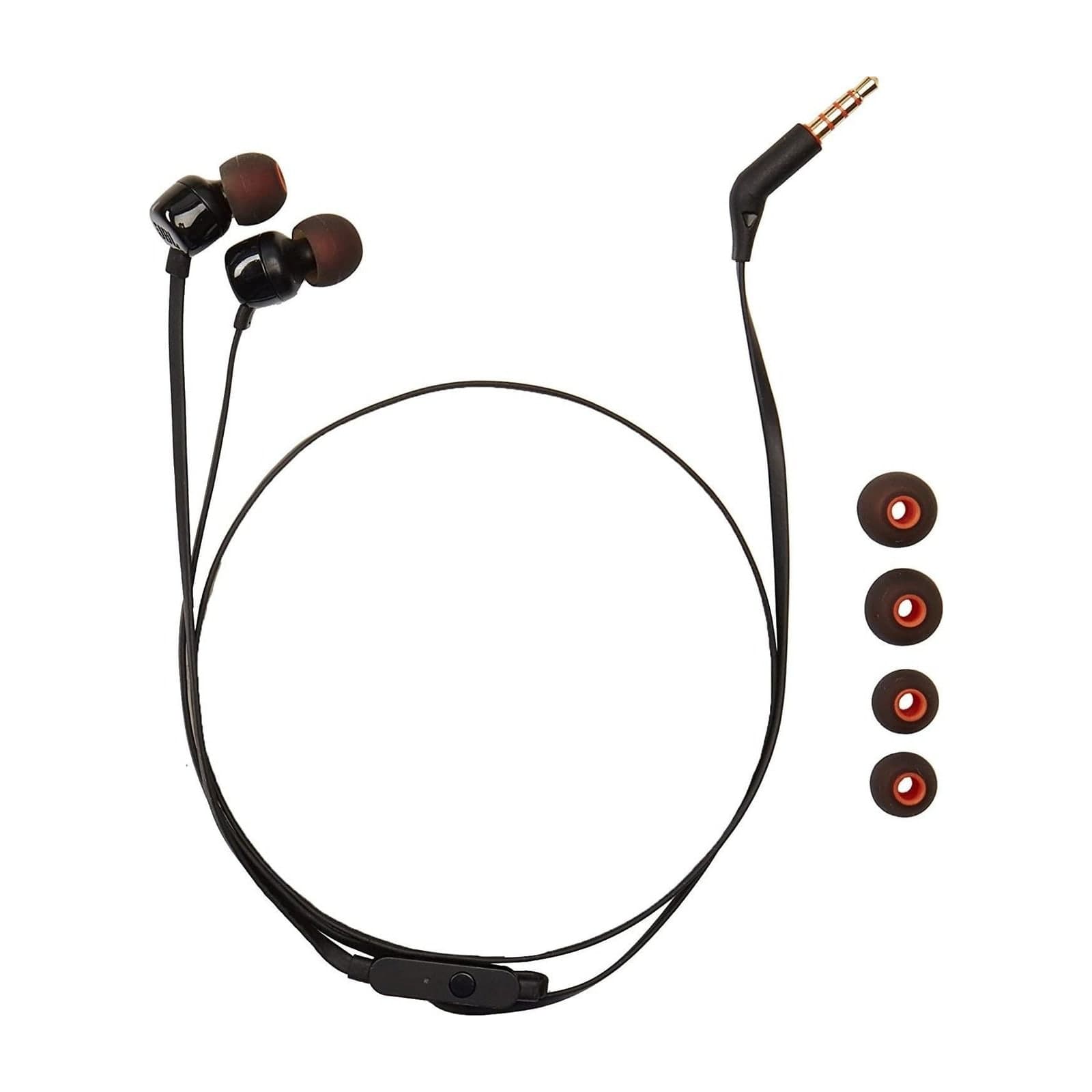 JBL Tune 110 wired in-ear headphones, black