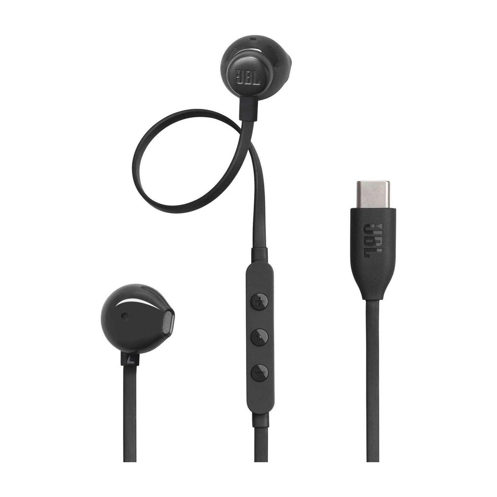 JBL Tune 305C USB-C wired in-ear headphones, black