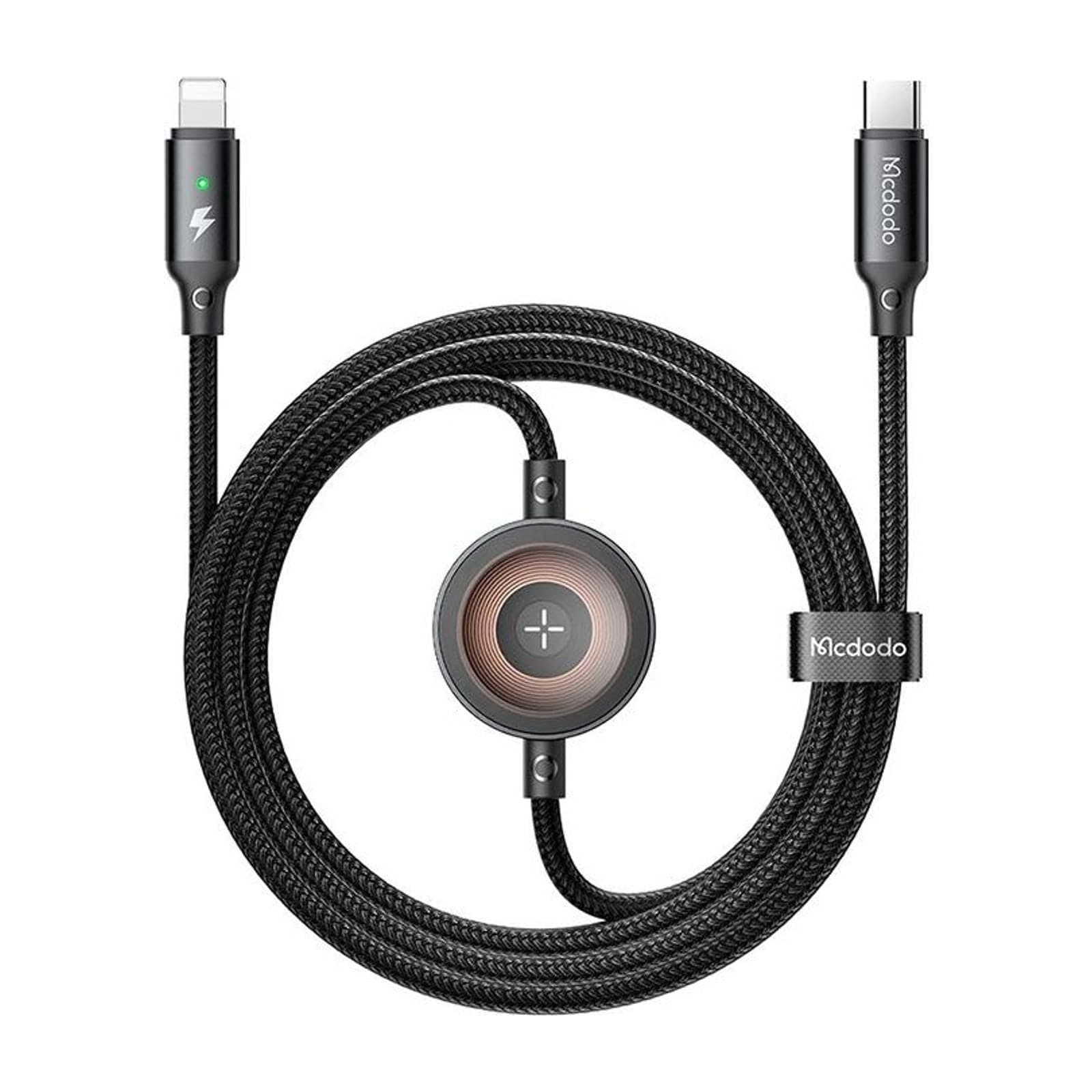 Mcdodo 2-in-1 Lightning Cable for iPhone and Apple Watch — alternate view