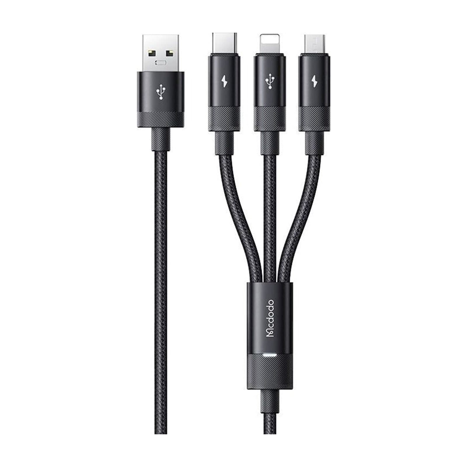 Mcdodo CA-6960 3-in-1 Charging Cable, Lightning, Micro-USB and USB-C