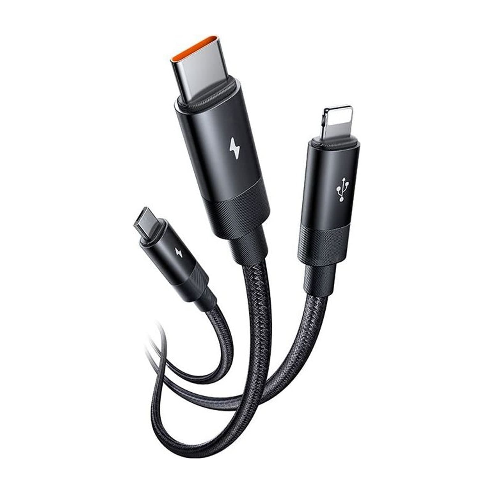 Mcdodo CA-6960 3-in-1 Charging Cable, Lightning, Micro-USB and USB-C — alternate view