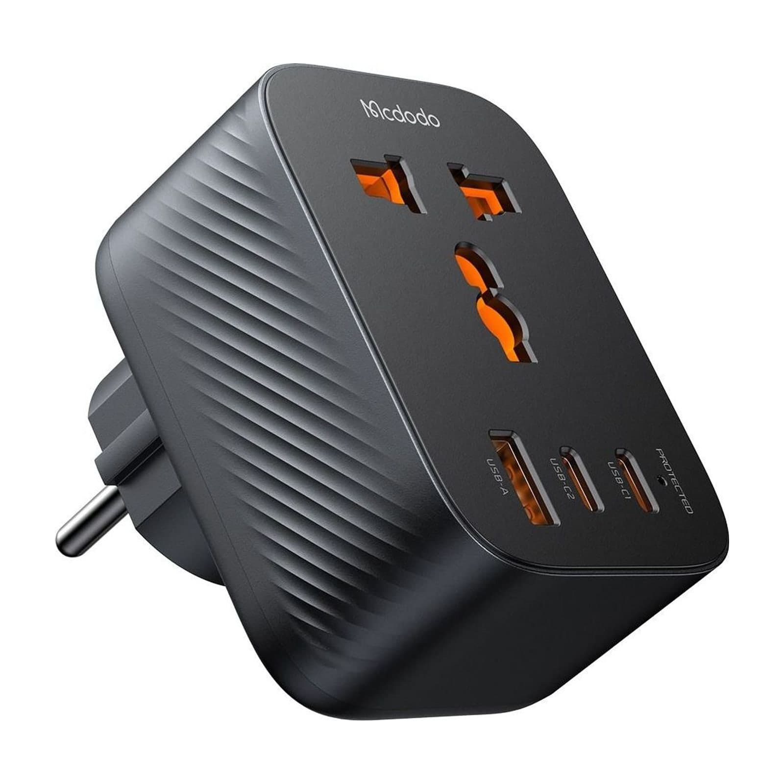 Mcdodo CP-075 Type-E/F Travel Plug Adapter with 20 W USB-C, EU Two-Pin