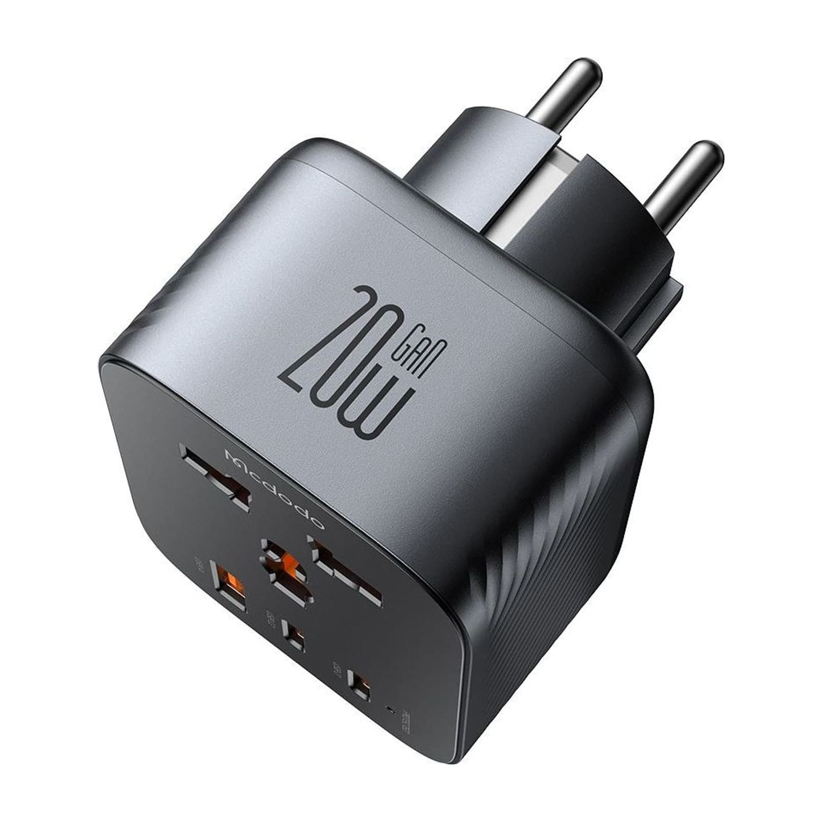 Mcdodo CP-075 Type-E/F Travel Plug Adapter with 20 W USB-C, EU Two-Pin — alternate view