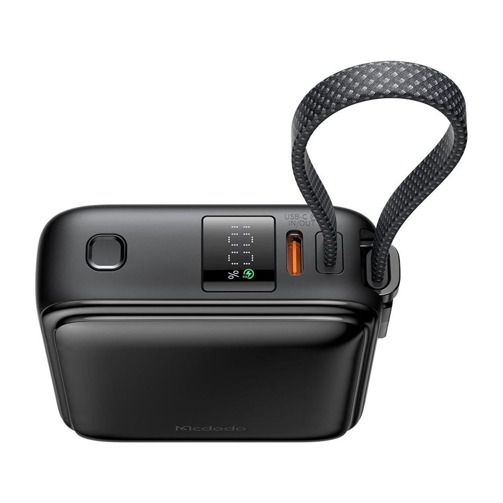 Mcdodo MC-255 Power Bank 10,000 mAh, 22.5 W, Built-in USB-C and Lightning Cables — alternate view