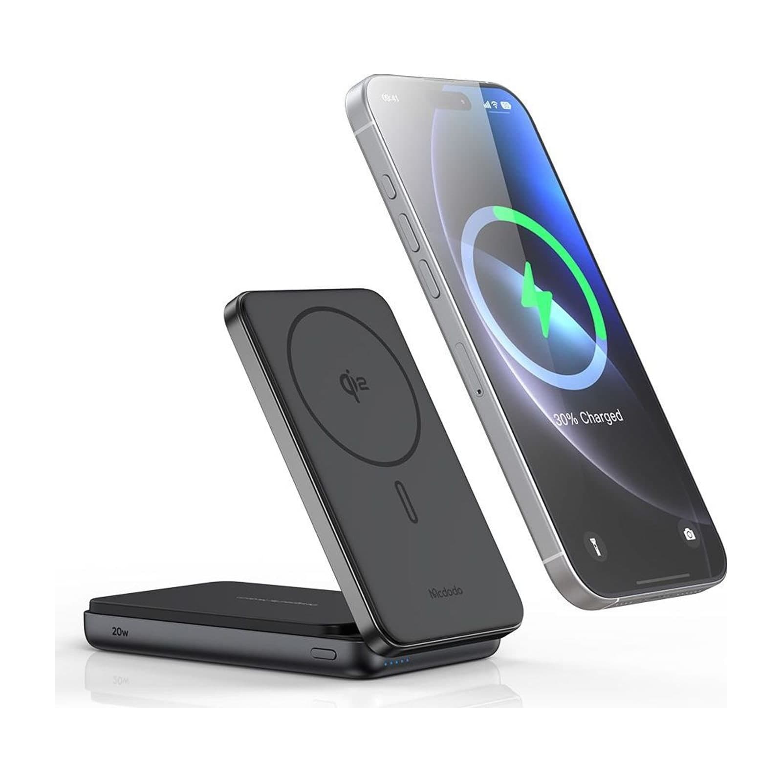 Mcdodo MC-631 Qi2 Magnetic Power Bank 10,000 mAh with Foldable Phone Stand — alternate view