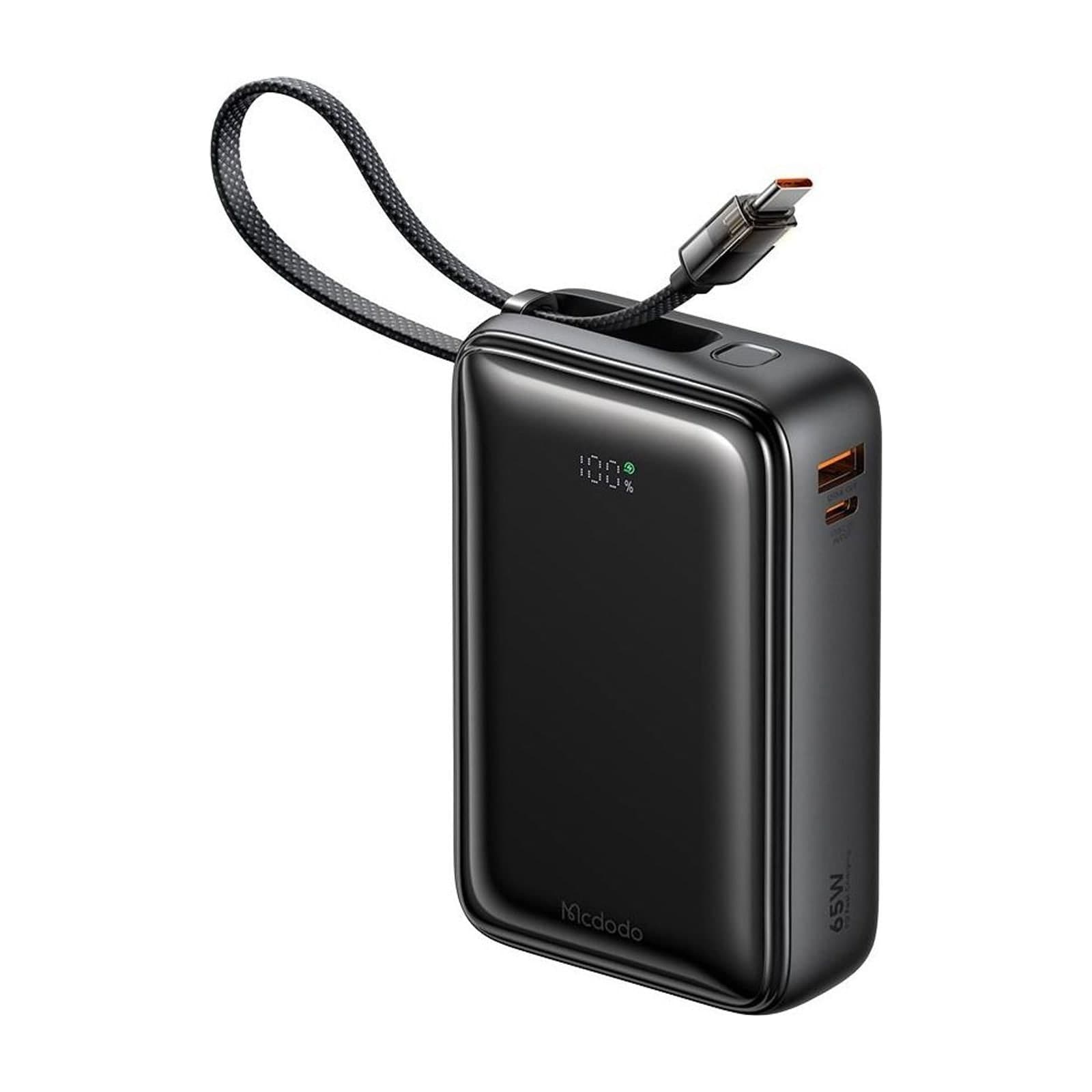 Mcdodo MC-637 Power Bank 20,000 mAh, 45 W, Built-in USB-C Cable