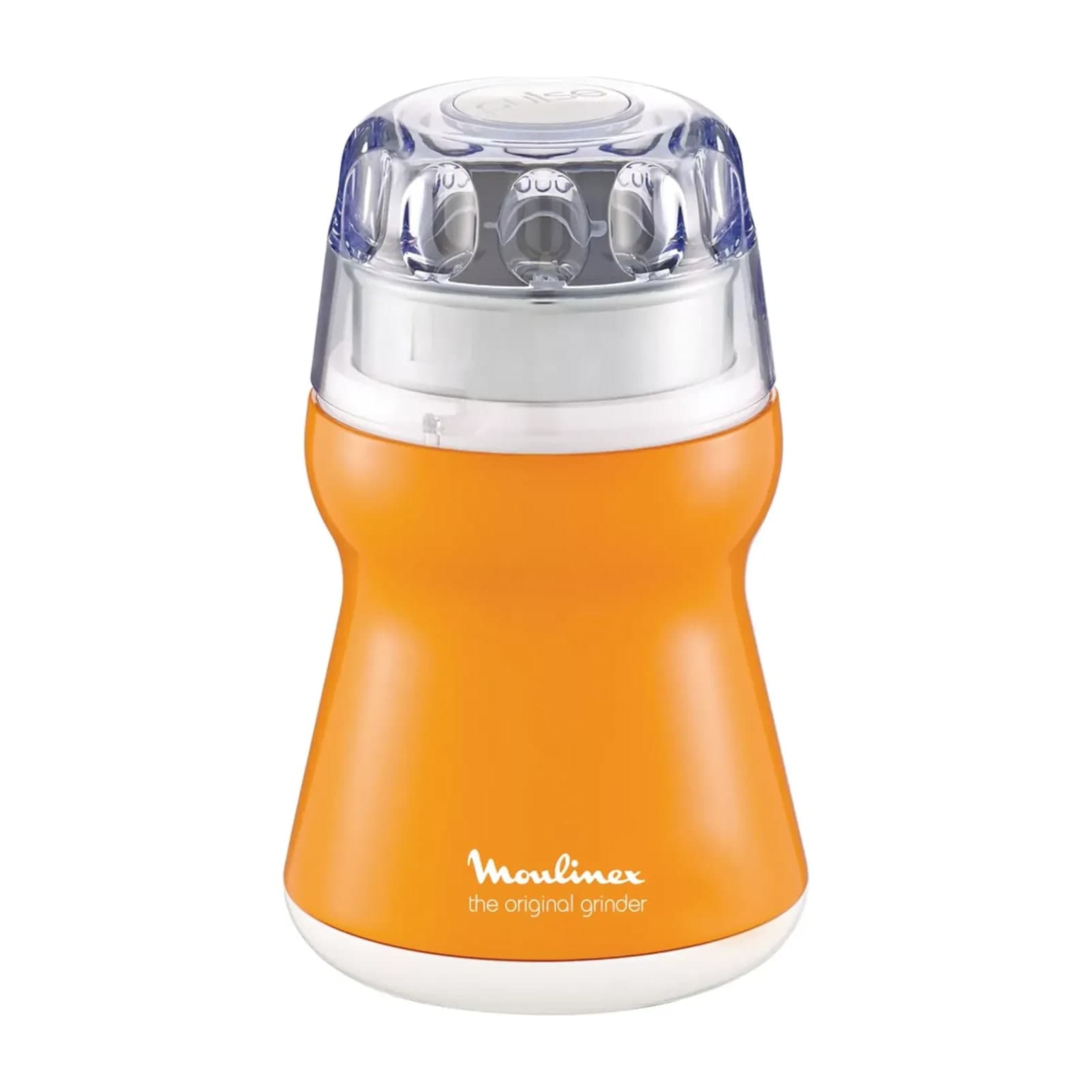 Moulinex AR110O27 coffee and spice grinder, vintage orange