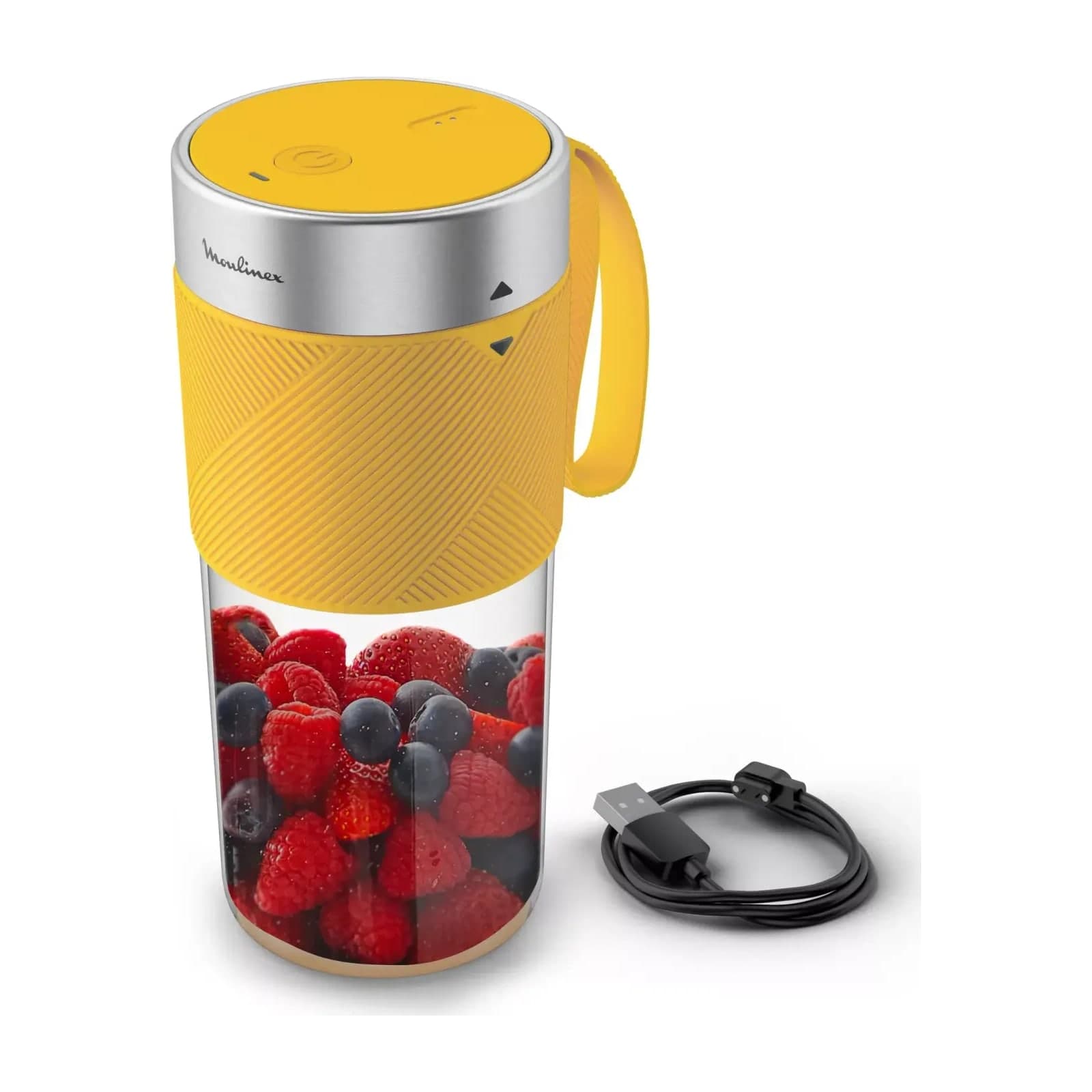 Moulinex Lightmix LM1C0210 rechargeable portable blender, nest yellow, 300 ml