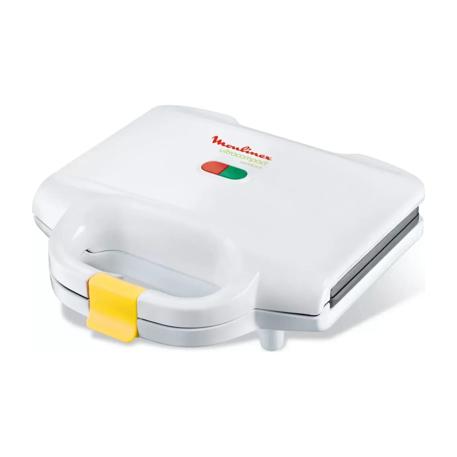 Moulinex Ultracompact SM154042 sandwich maker, white, closed