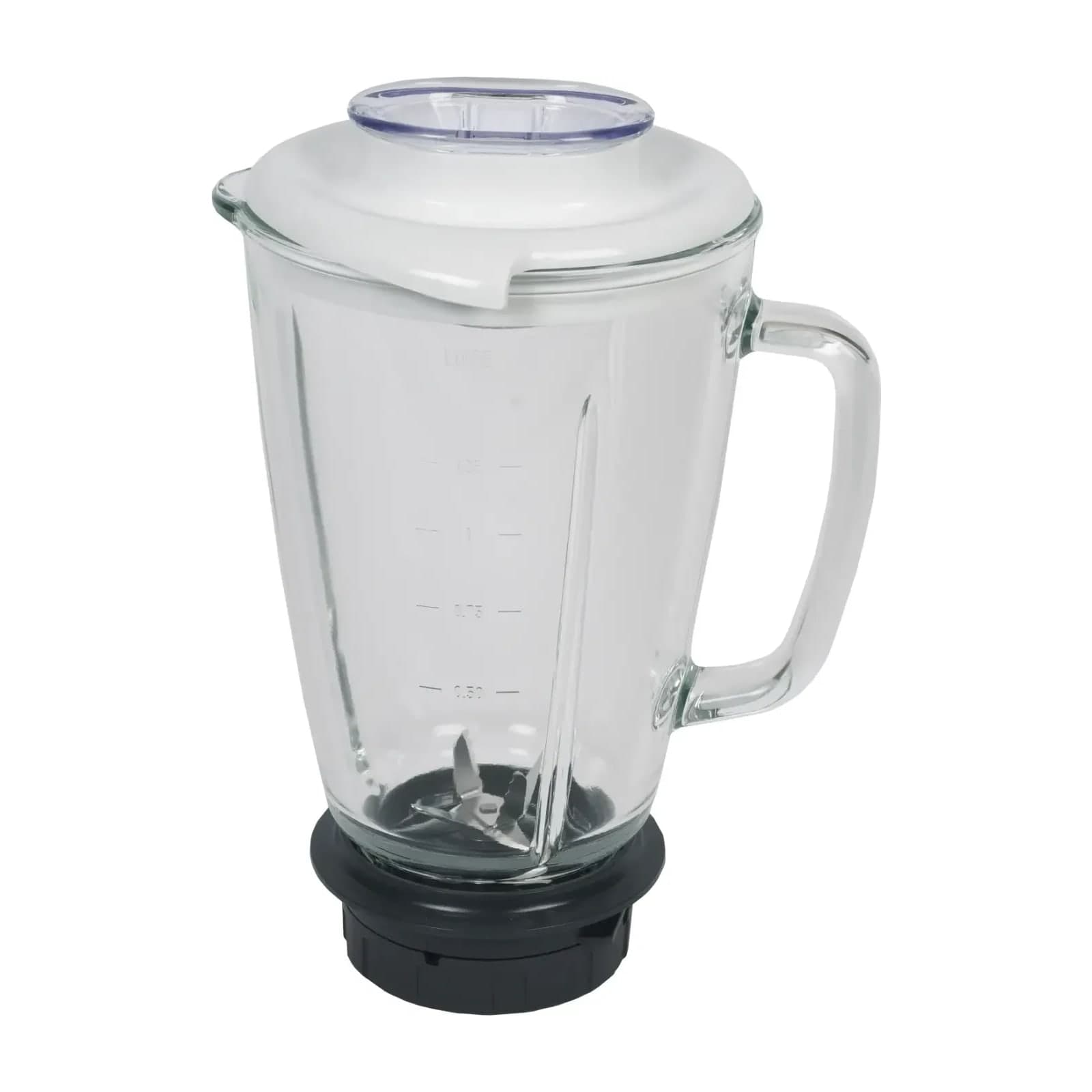 Moulinex XF424000 complete glass blender jug with lid and blade assembly